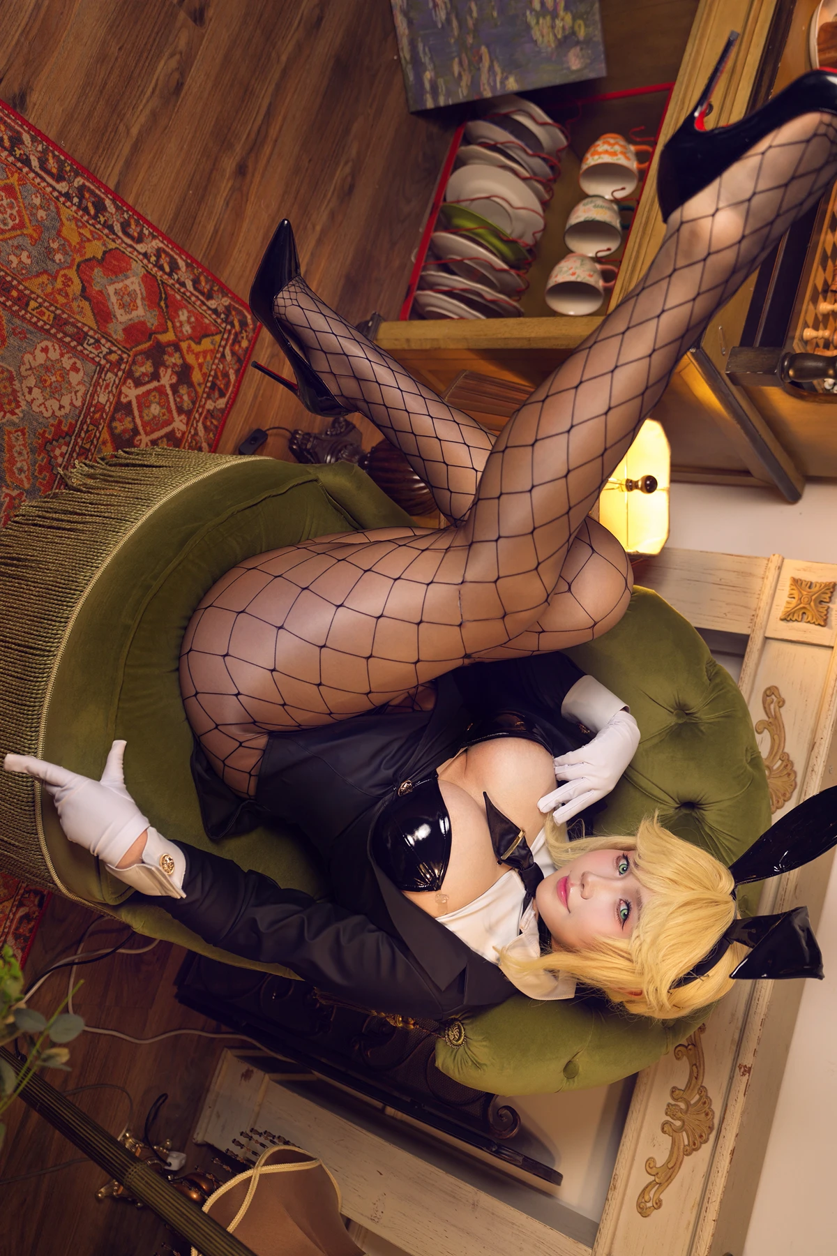 Cosplay 麻花麻花酱 – 胜利女神：妮姬 伊莱格 & 妮姬 爱德 兔女郎 - P16
