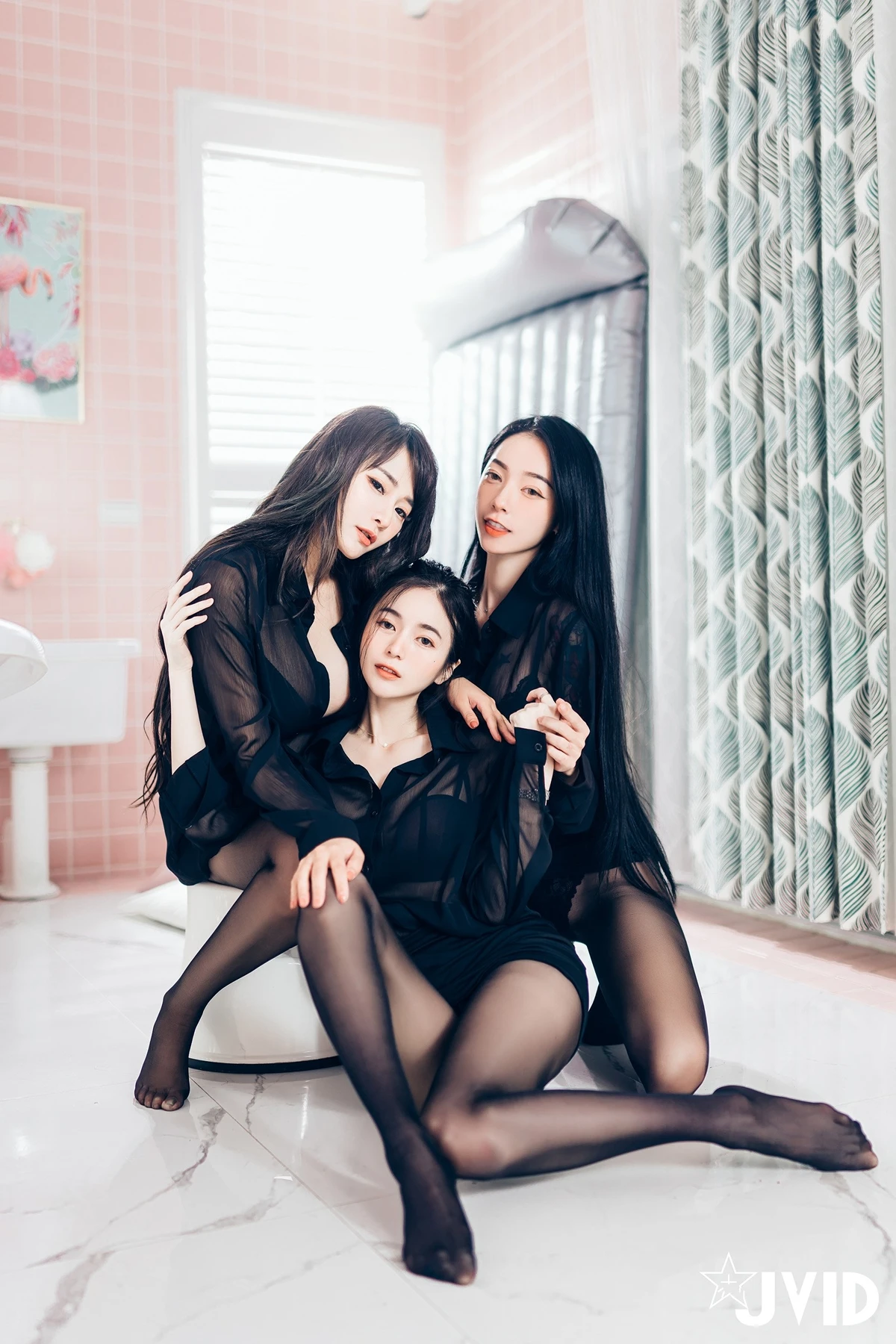 JVID Lele 樂樂 & 飄飄哥 – 上司新人下属 无内黑丝终极奥义 Set.01 - P5