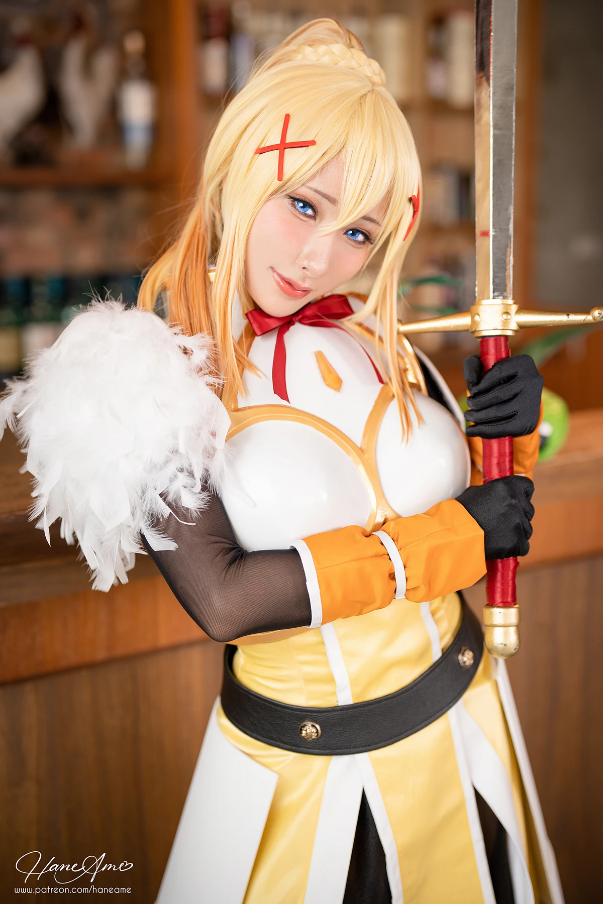 Cosplay HaneAme 雨波 – Konosuba Darkness - P19