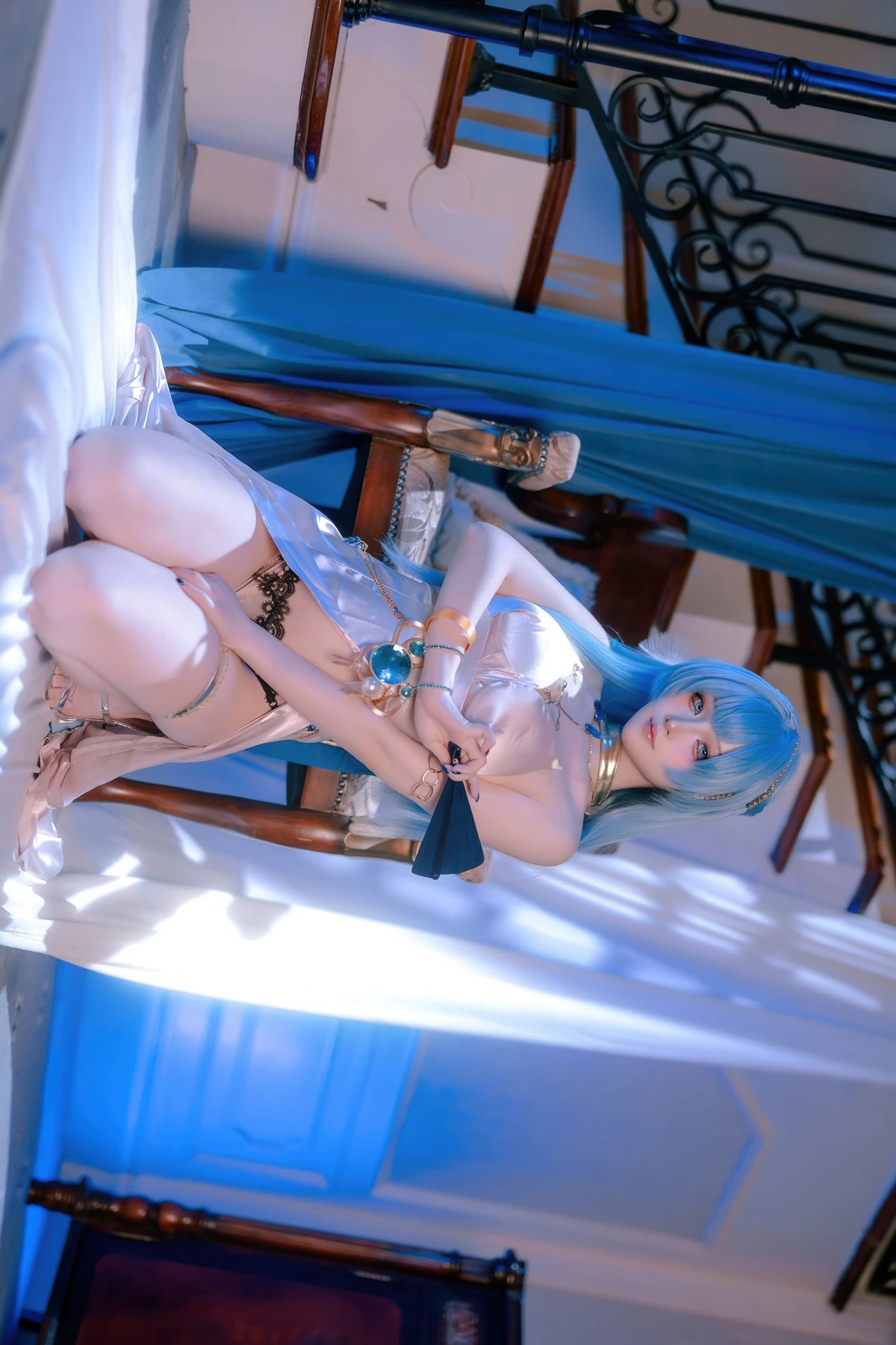 Cosplay 屿鱼 – 胜利女神 妮姬 海伦 礼服 - P20