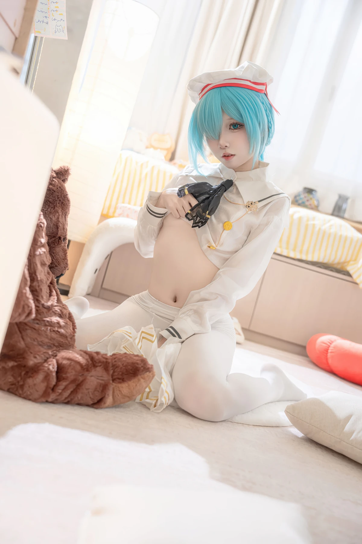Cosplay 纸悦Etsu_ko – 雅努斯JK 碧蓝航线 - P15
