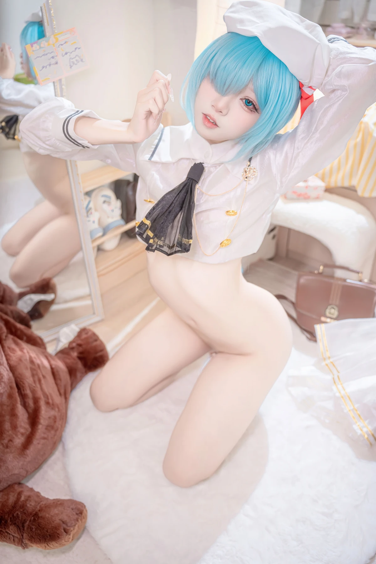 Cosplay 纸悦Etsu_ko – 雅努斯JK 碧蓝航线 - P48