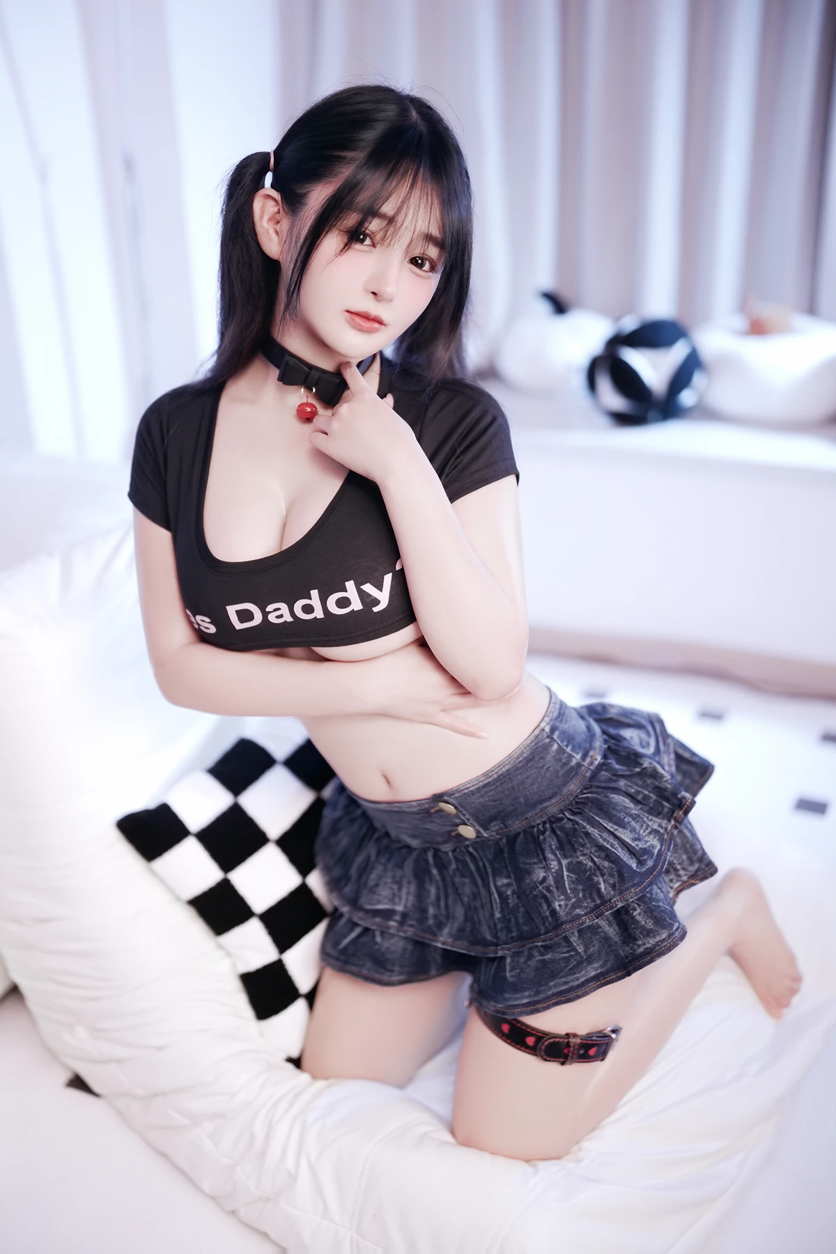 Cosplay 桜井宁宁 – 黑色上衣 Set.01 - P12