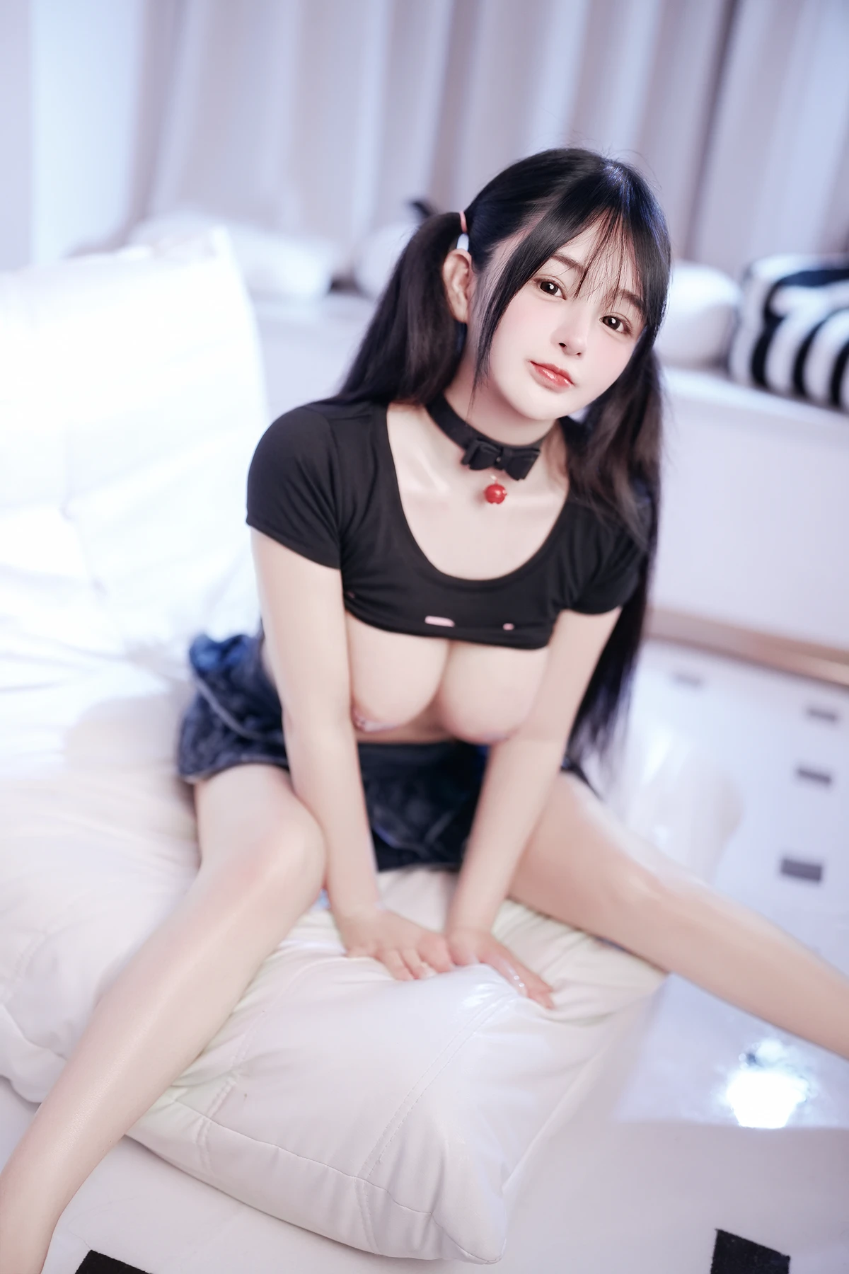 Cosplay 桜井宁宁 – 黑色上衣 Set.01 - P31