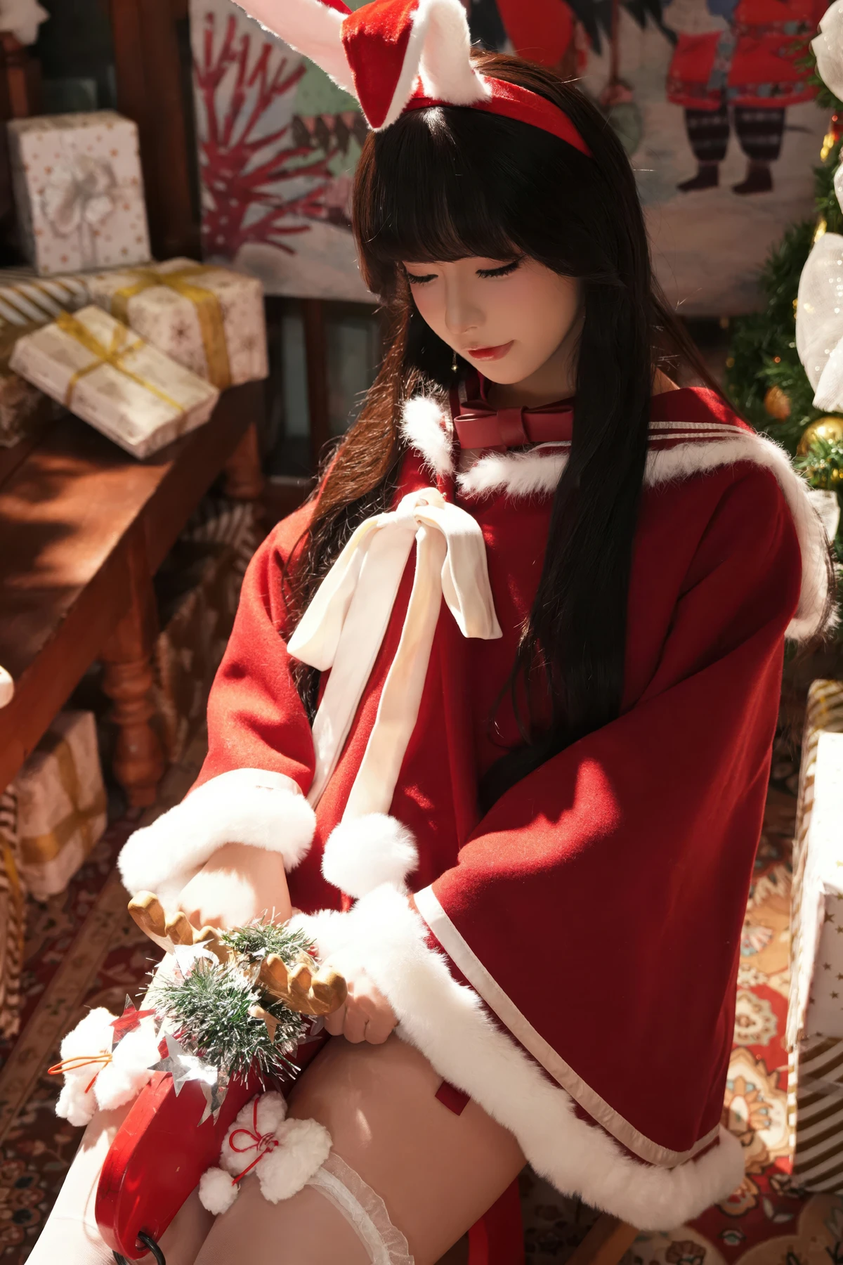 Cosplay Yuuhui玉汇 – 圣诞节特辑 告白夜 Set.01 - P6