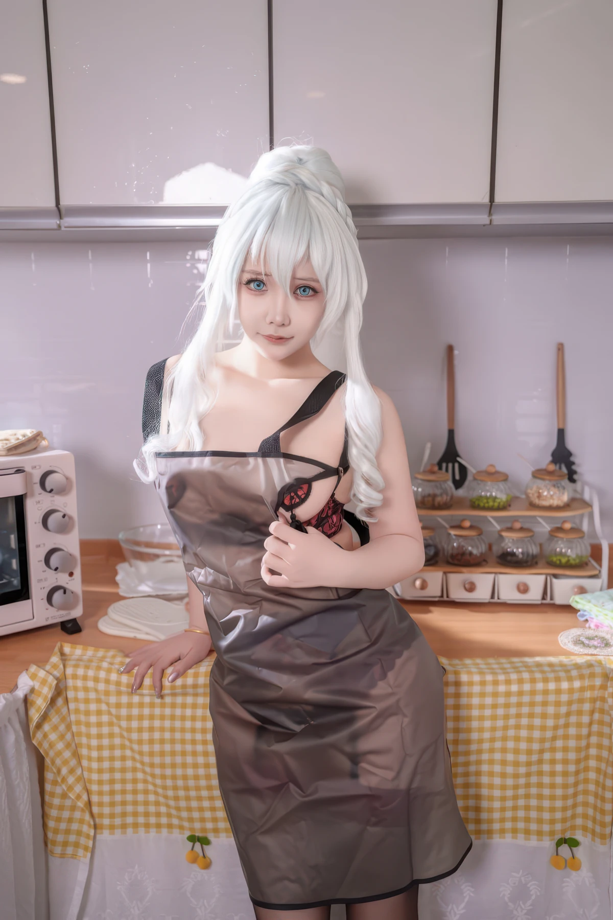 Cosplay 抱走莫子aa – 雪女厨娘 - P12