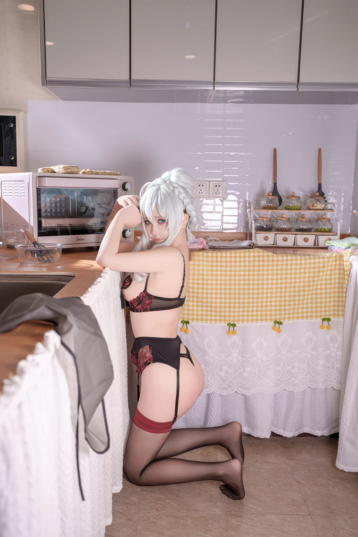 Cosplay 抱走莫子aa – 雪女厨娘 - P53