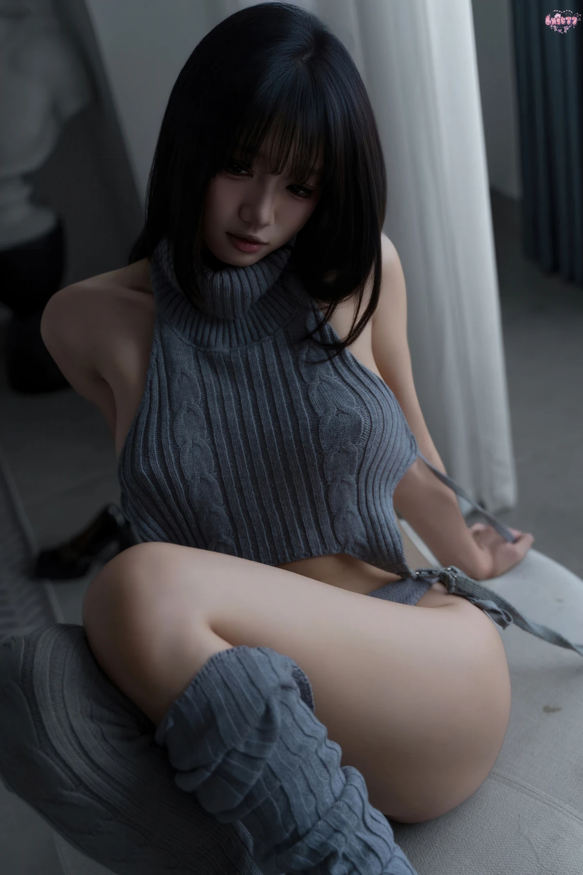 Cosplay 柒柒要乖哦 – 居家毛衣 Set.01 - P24