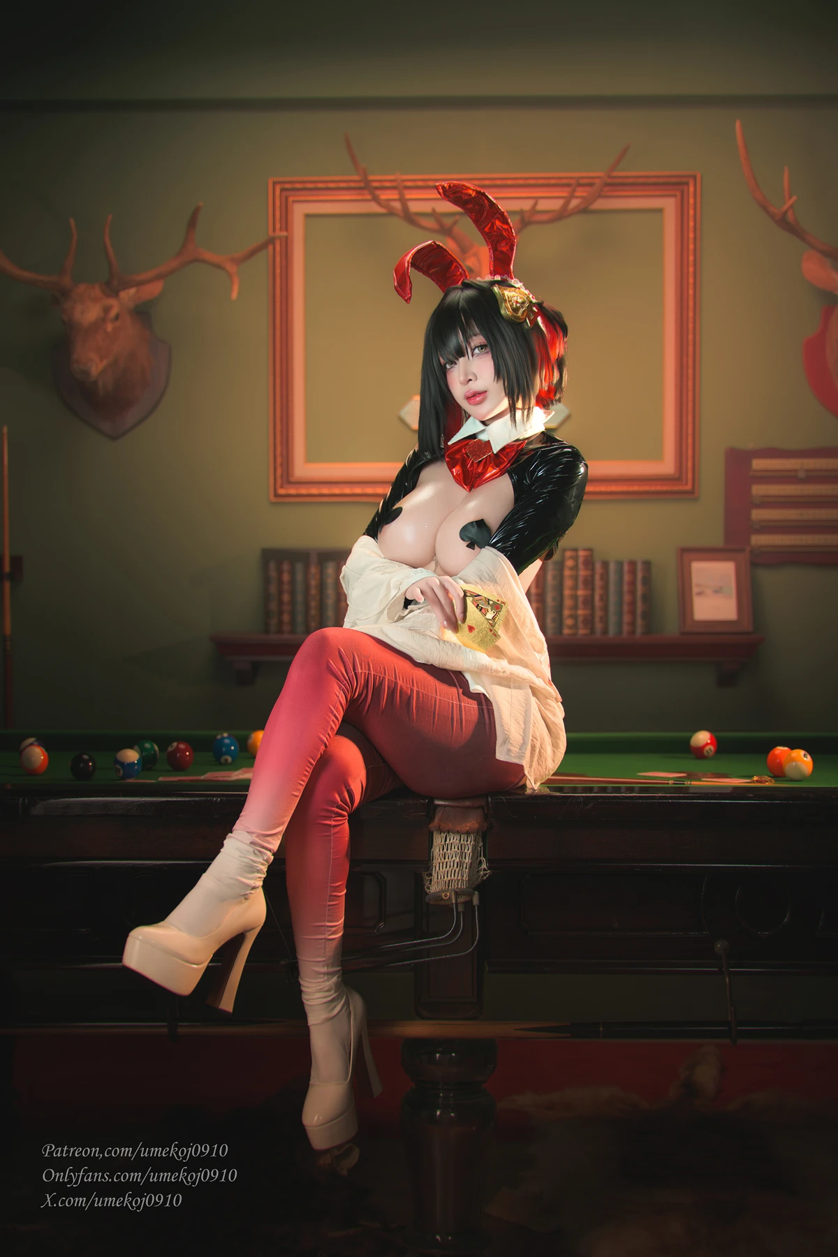 Cosplay Umeko.J – Rouge Unluckky Rabbit NIKKE - P10
