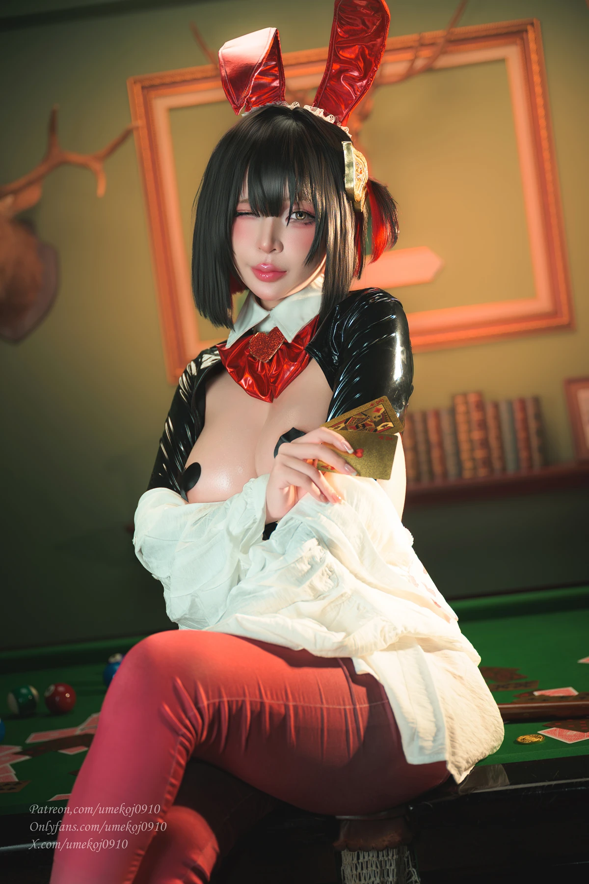 Cosplay Umeko.J – Rouge Unluckky Rabbit NIKKE - P11