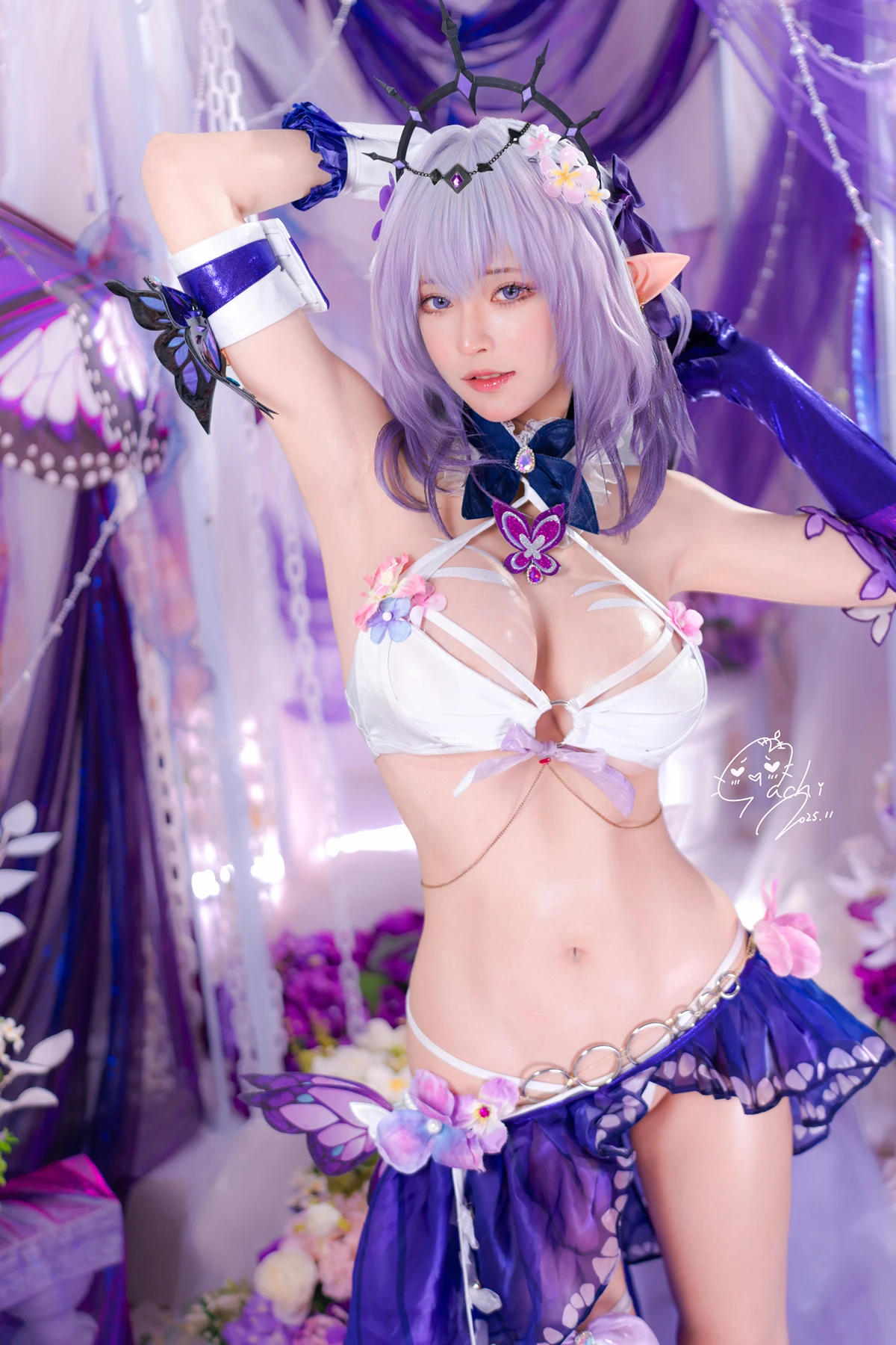 Cosplay Machi馬吉 – 水着 聖女の裏の危ない姿 第一弾 - P4