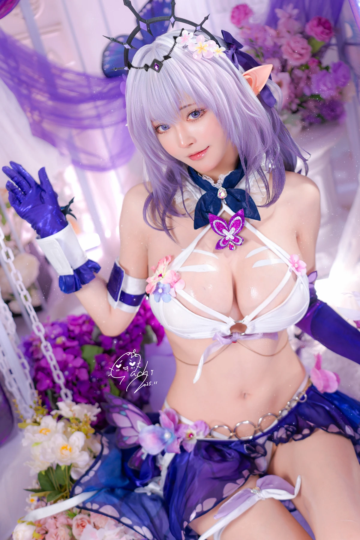 Cosplay Machi馬吉 – 水着 聖女の裏の危ない姿 第一弾 - P7