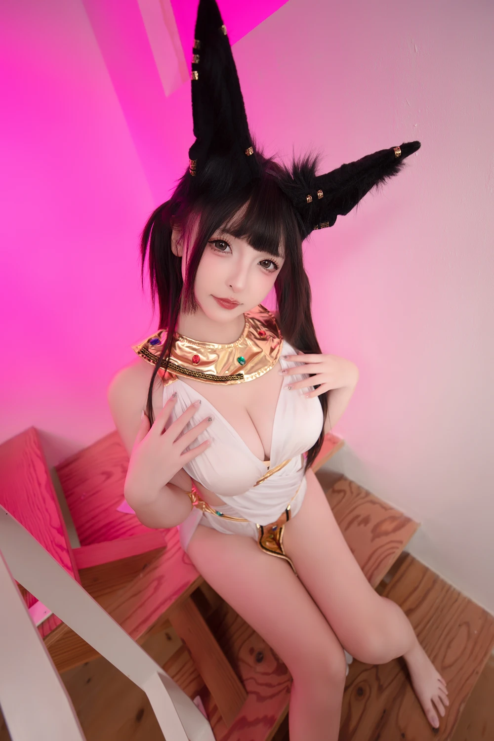 Cosplay 神楽坂真冬 – 埃及野猫 - P2