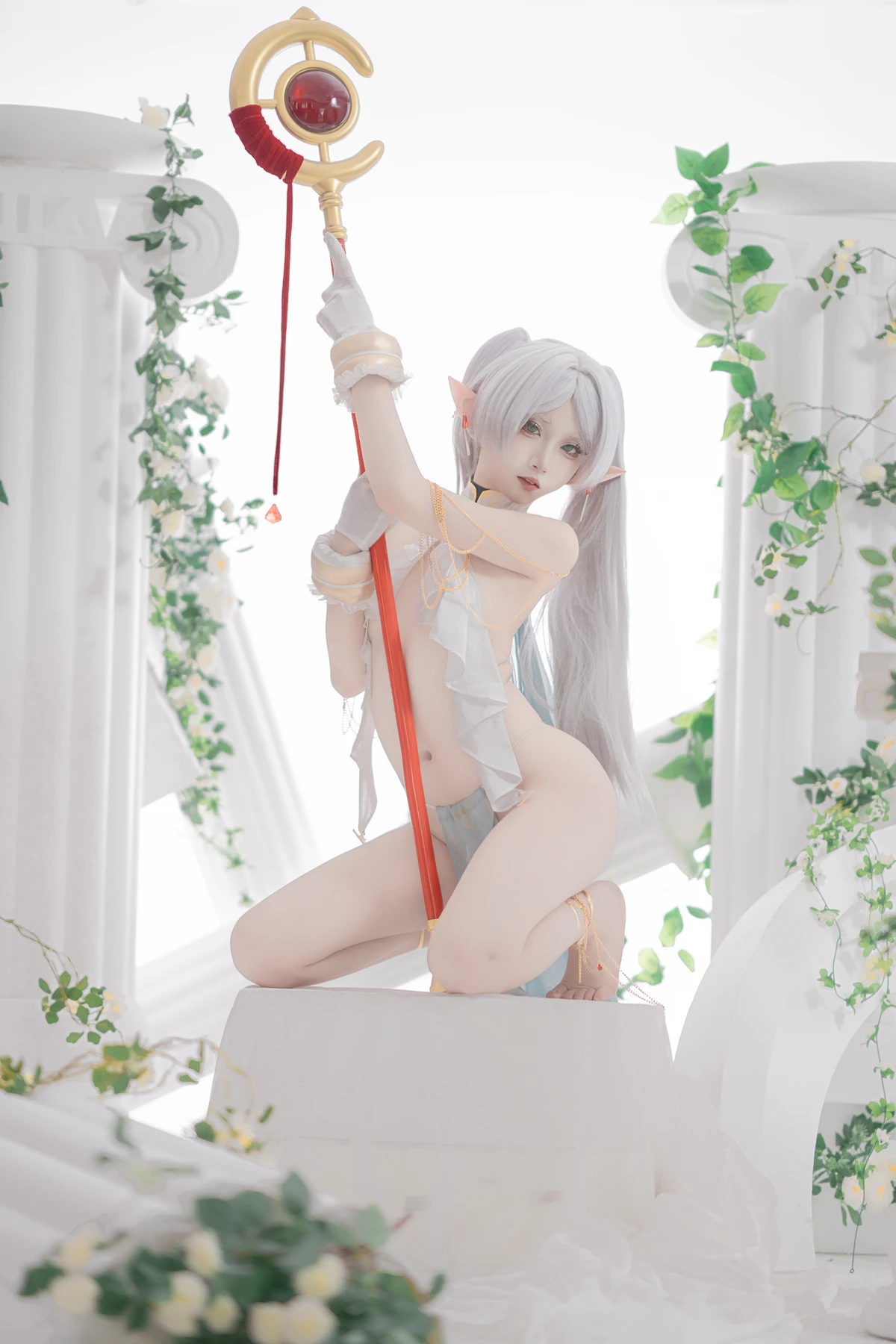 Cosplay 纸悦Etsu_ko – 葬送的芙莉莲 芙莉莲 舞娘 - P16