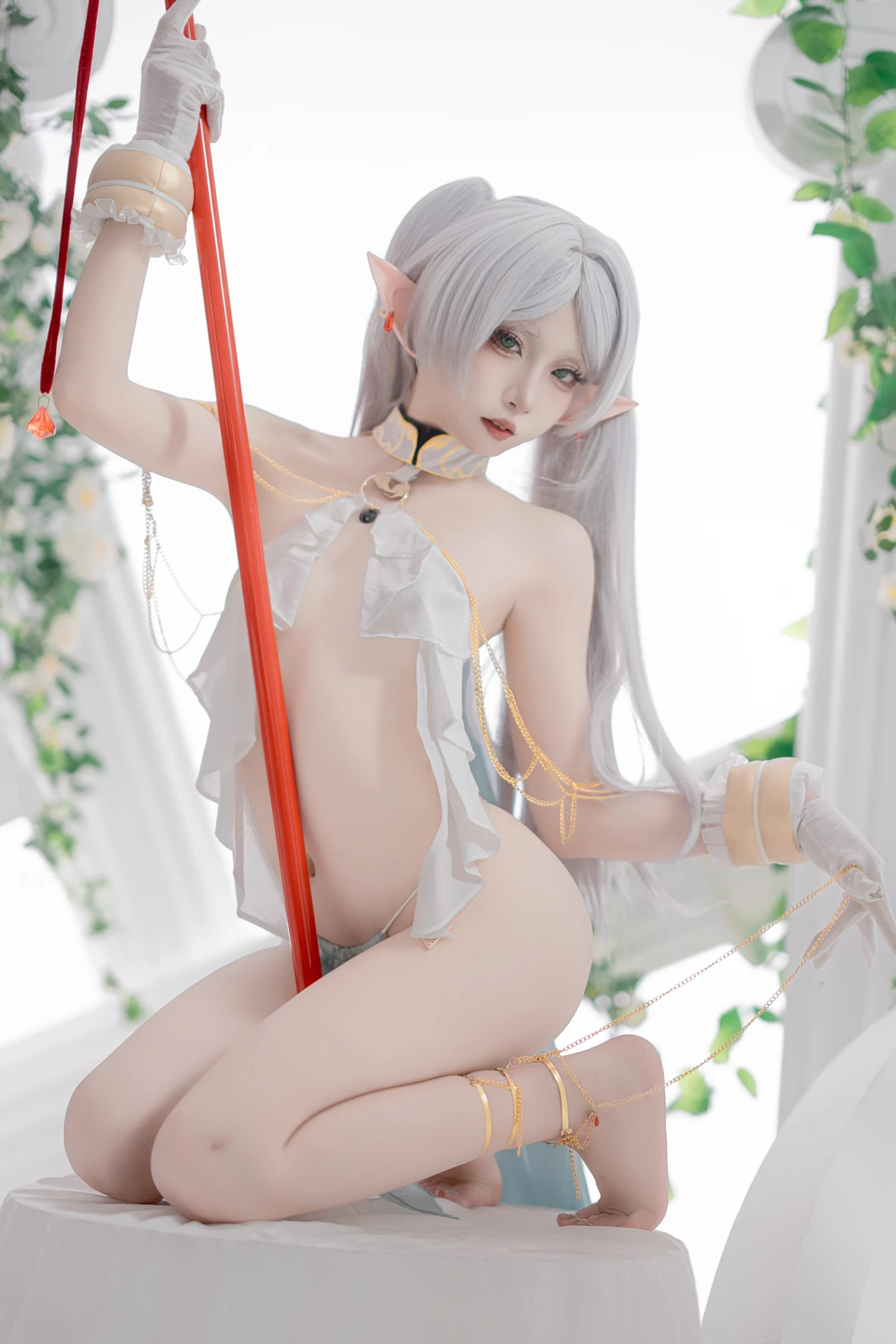 Cosplay 纸悦Etsu_ko – 葬送的芙莉莲 芙莉莲 舞娘 - P18