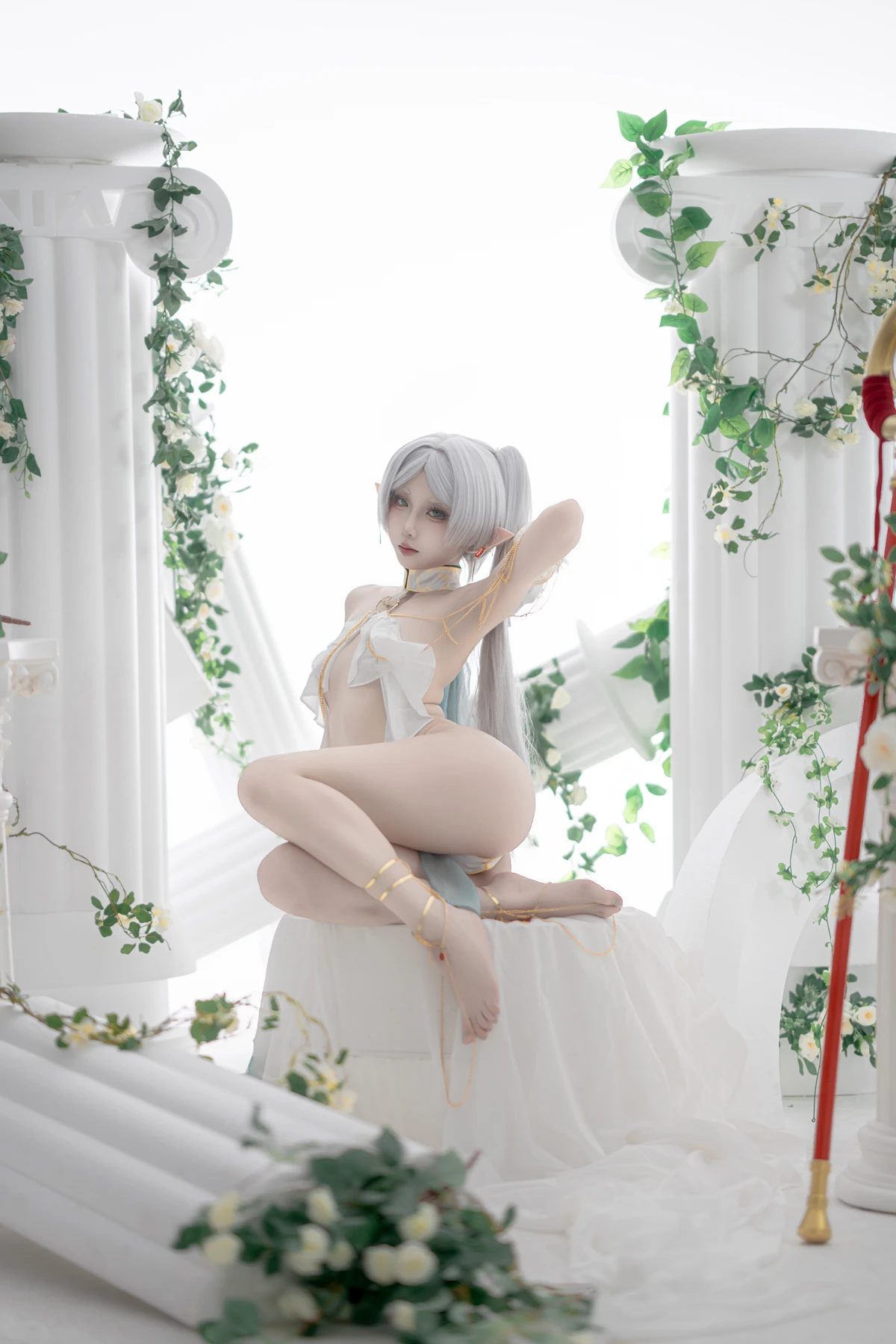 Cosplay 纸悦Etsu_ko – 葬送的芙莉莲 芙莉莲 舞娘 - P1