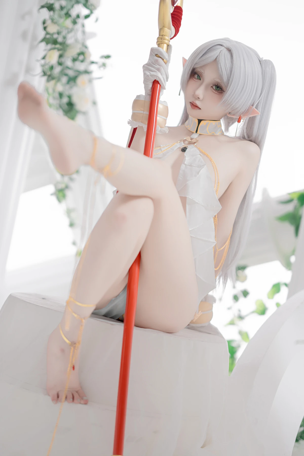 Cosplay 纸悦Etsu_ko – 葬送的芙莉莲 芙莉莲 舞娘 - P20