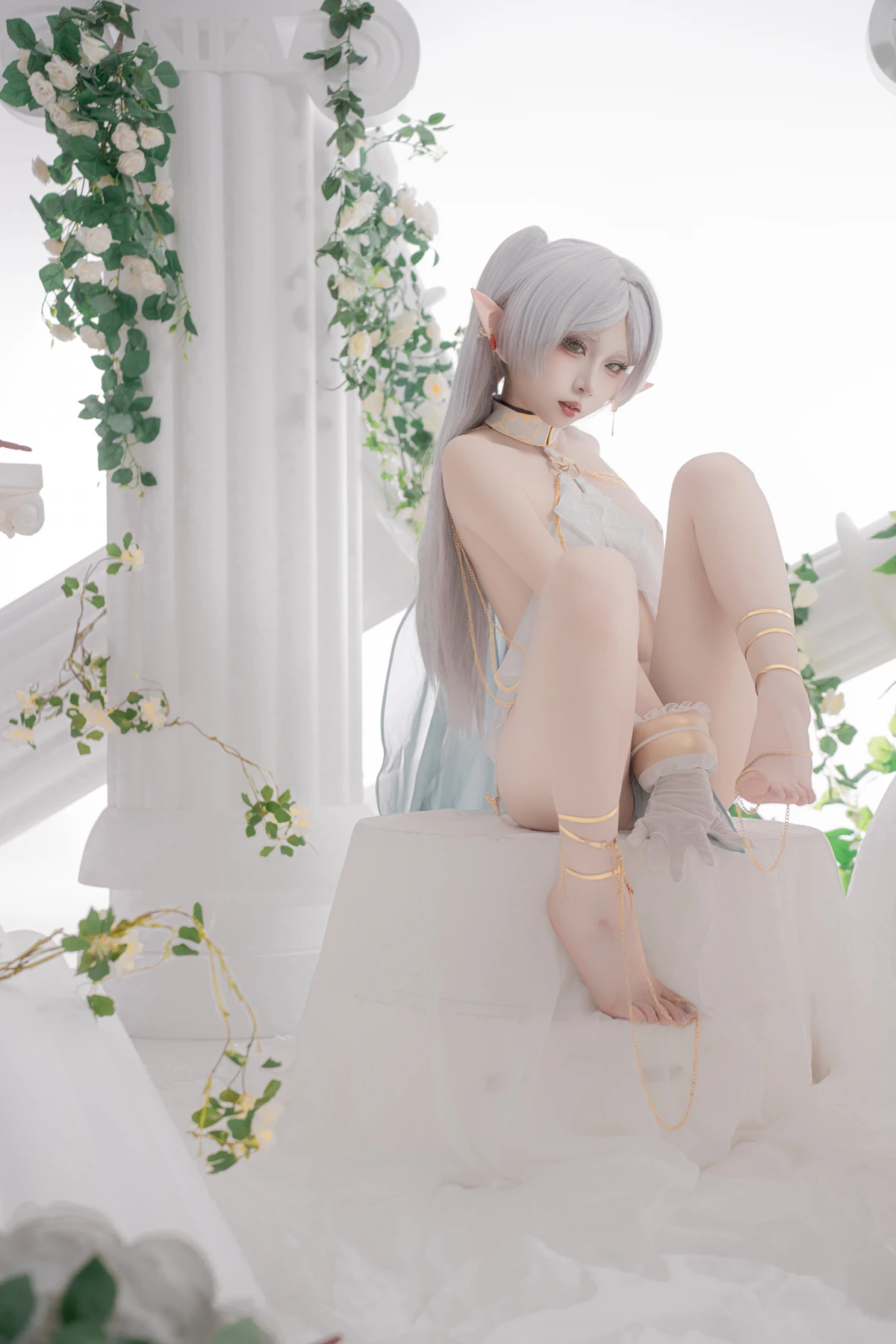 Cosplay 纸悦Etsu_ko – 葬送的芙莉莲 芙莉莲 舞娘 - P30