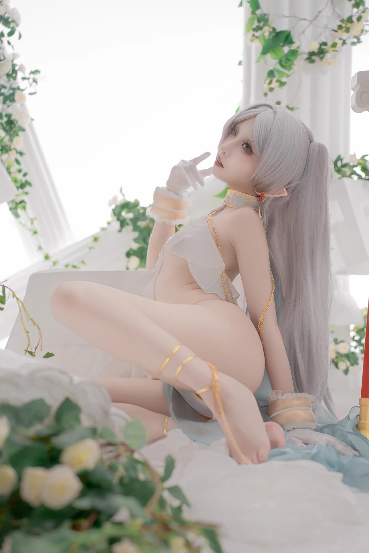 Cosplay 纸悦Etsu_ko – 葬送的芙莉莲 芙莉莲 舞娘 - P37