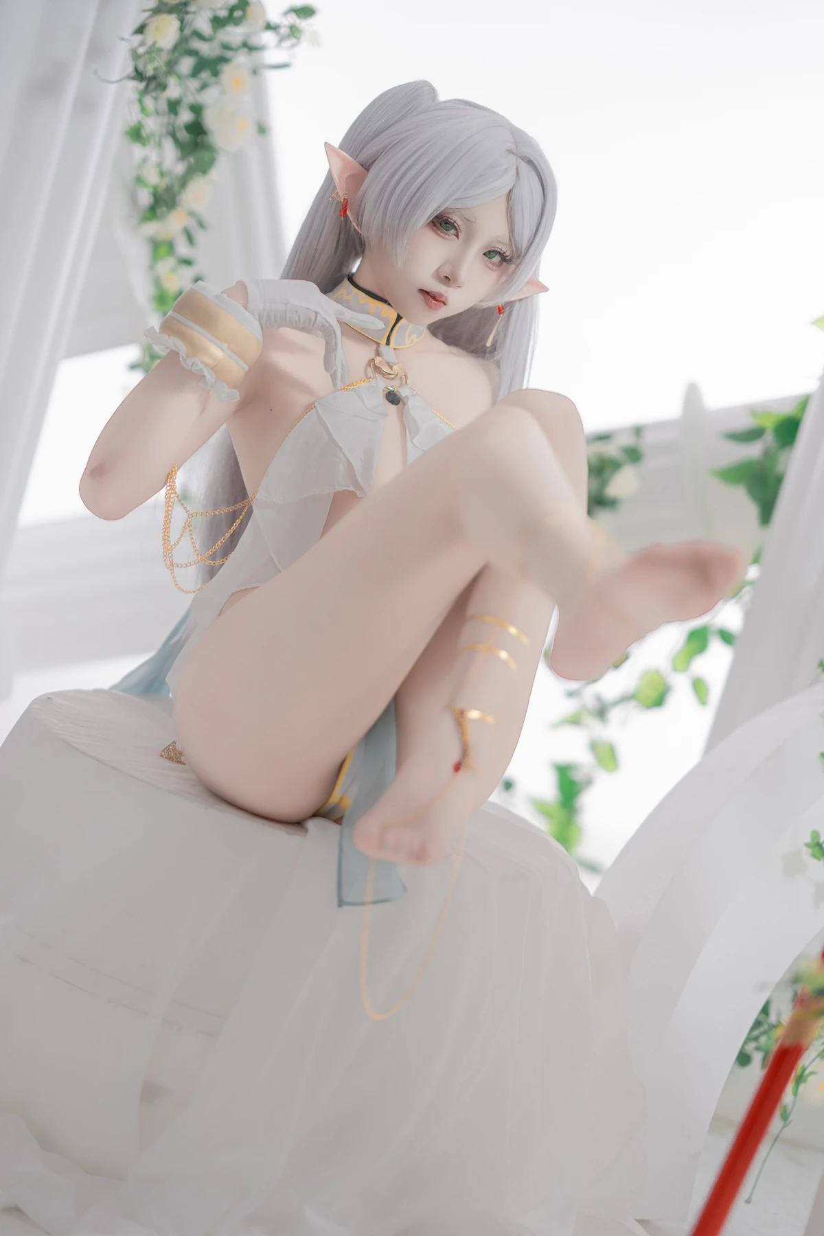 Cosplay 纸悦Etsu_ko – 葬送的芙莉莲 芙莉莲 舞娘 - P3