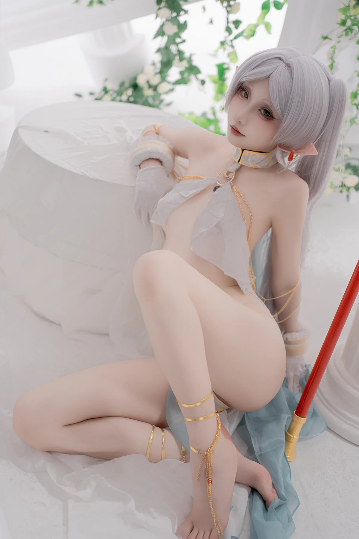 Cosplay 纸悦Etsu_ko – 葬送的芙莉莲 芙莉莲 舞娘 - P39