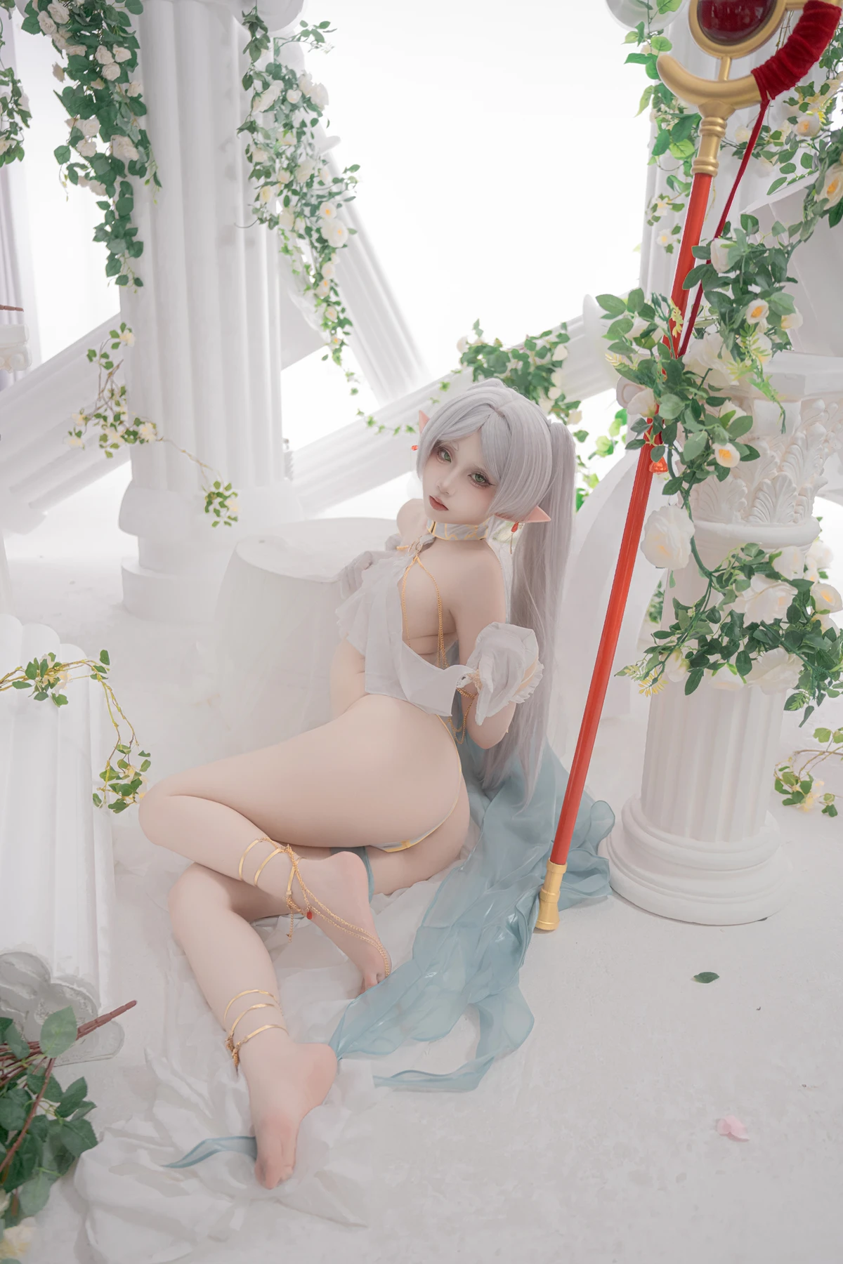 Cosplay 纸悦Etsu_ko – 葬送的芙莉莲 芙莉莲 舞娘 - P40