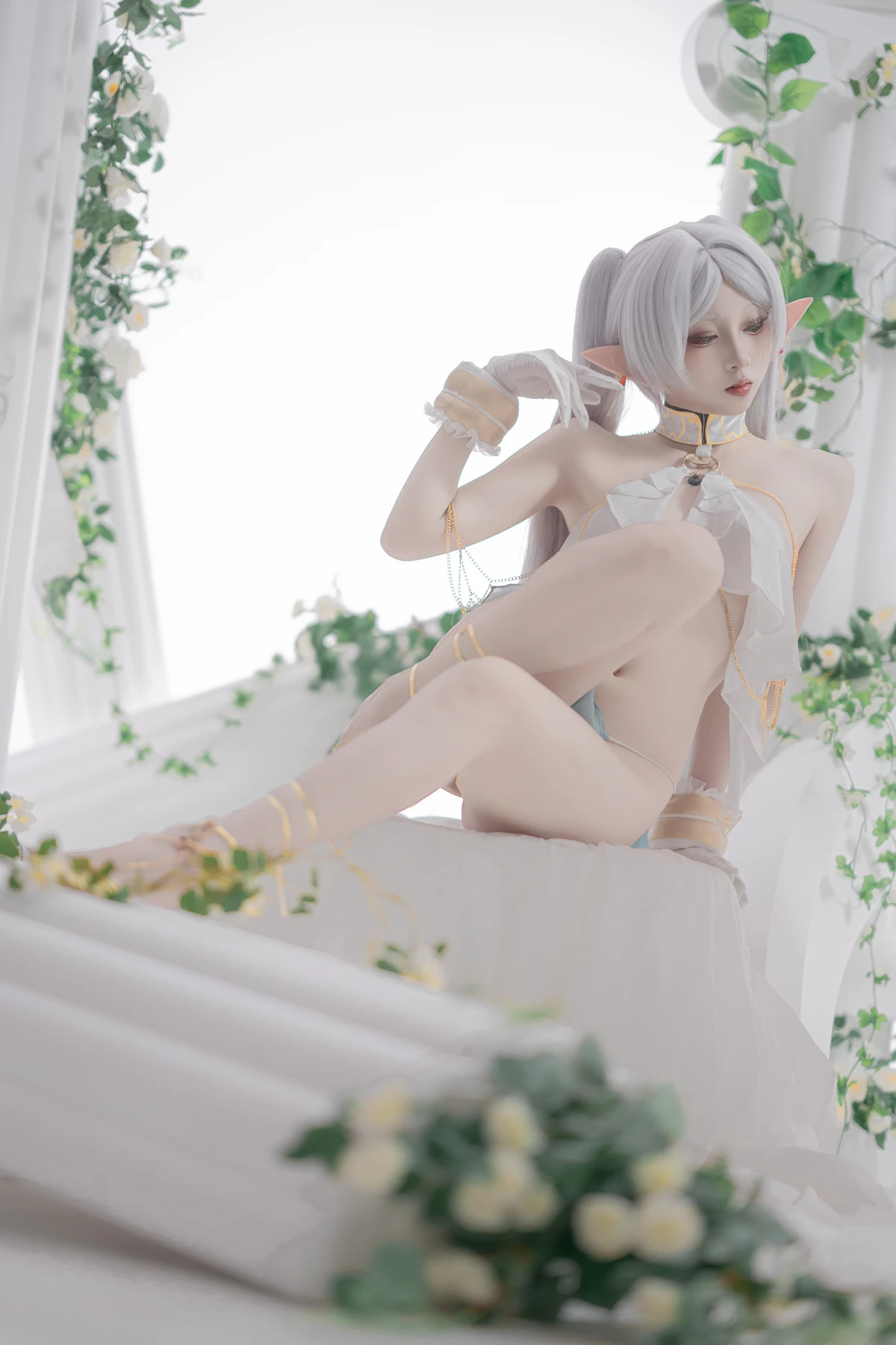 Cosplay 纸悦Etsu_ko – 葬送的芙莉莲 芙莉莲 舞娘 - P4