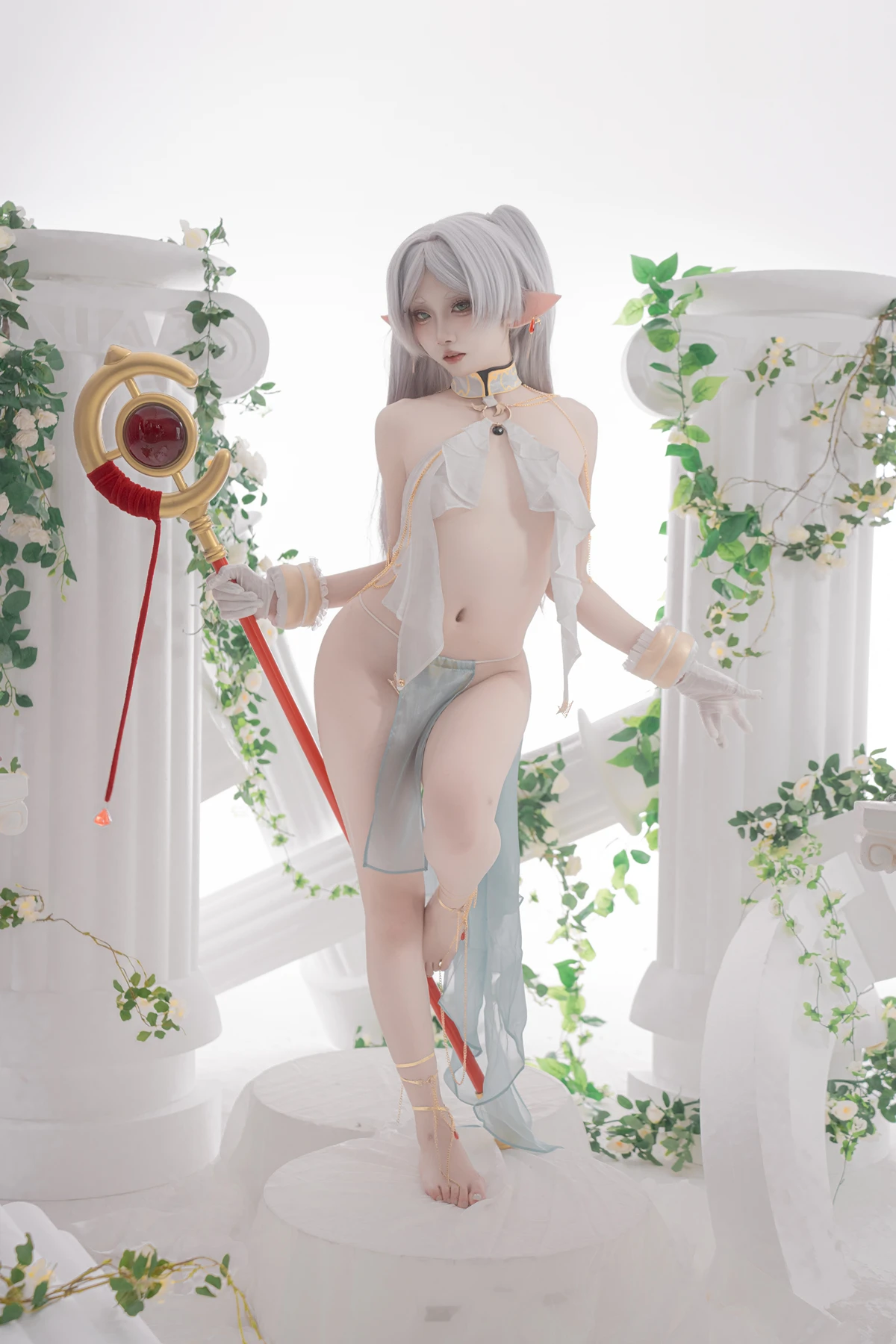 Cosplay 纸悦Etsu_ko – 葬送的芙莉莲 芙莉莲 舞娘 - P49