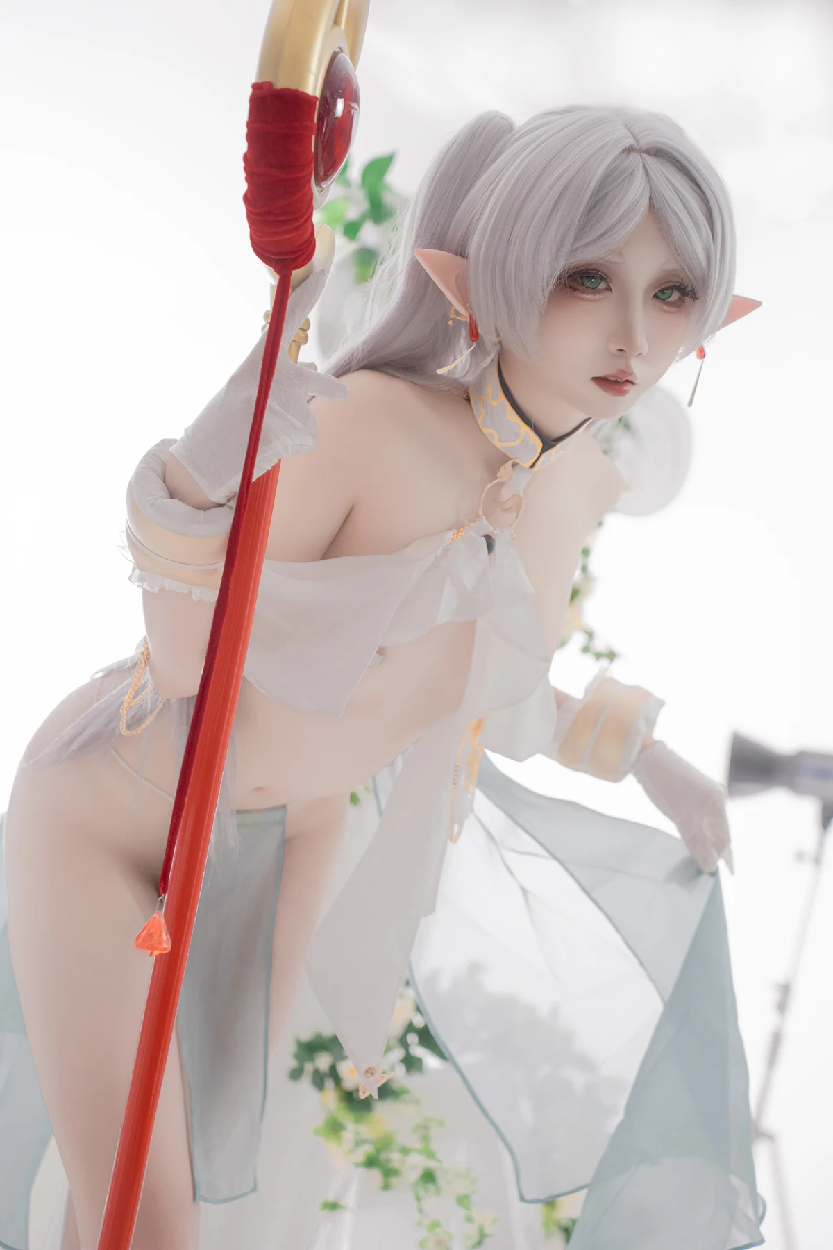 Cosplay 纸悦Etsu_ko – 葬送的芙莉莲 芙莉莲 舞娘 - P54