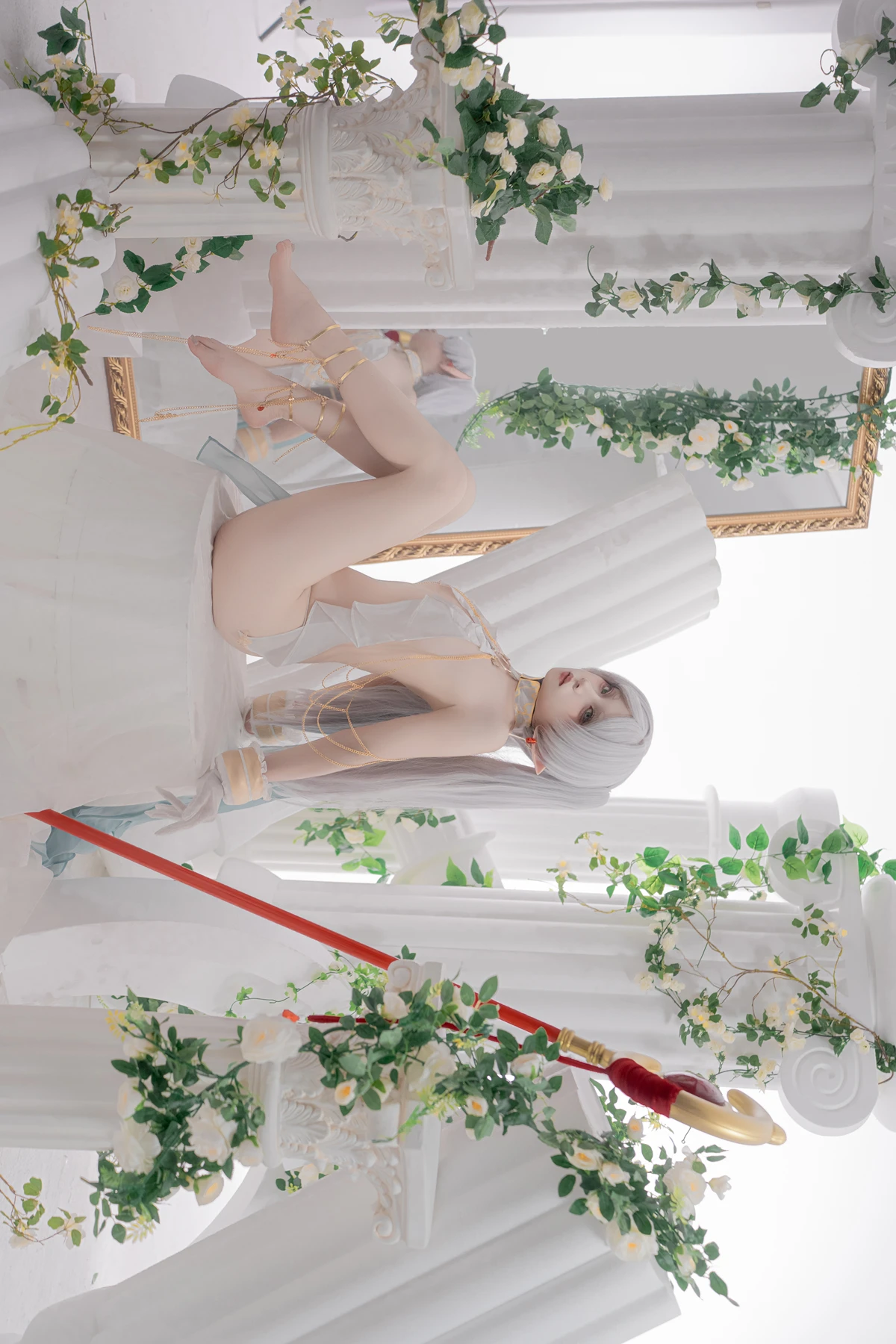 Cosplay 纸悦Etsu_ko – 葬送的芙莉莲 芙莉莲 舞娘 - P56