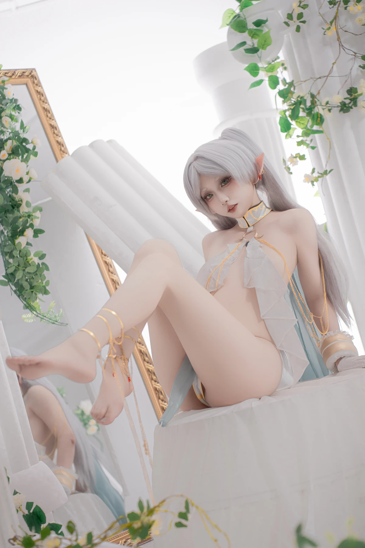 Cosplay 纸悦Etsu_ko – 葬送的芙莉莲 芙莉莲 舞娘 - P58