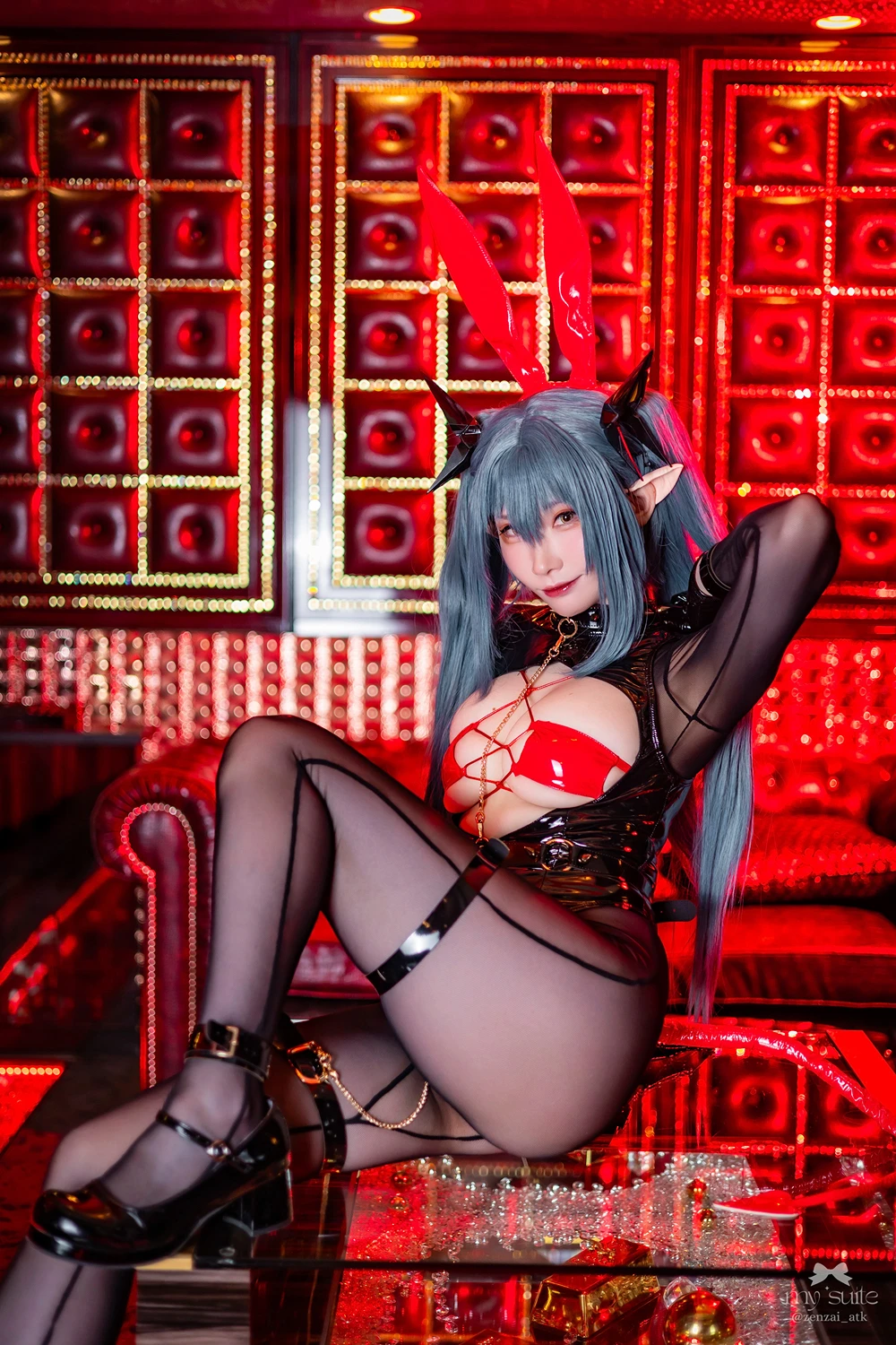 Cosplay Atsukiあつき – 碧蓝航线 莫加多尔＆雷根斯堡 Set.04 - P1