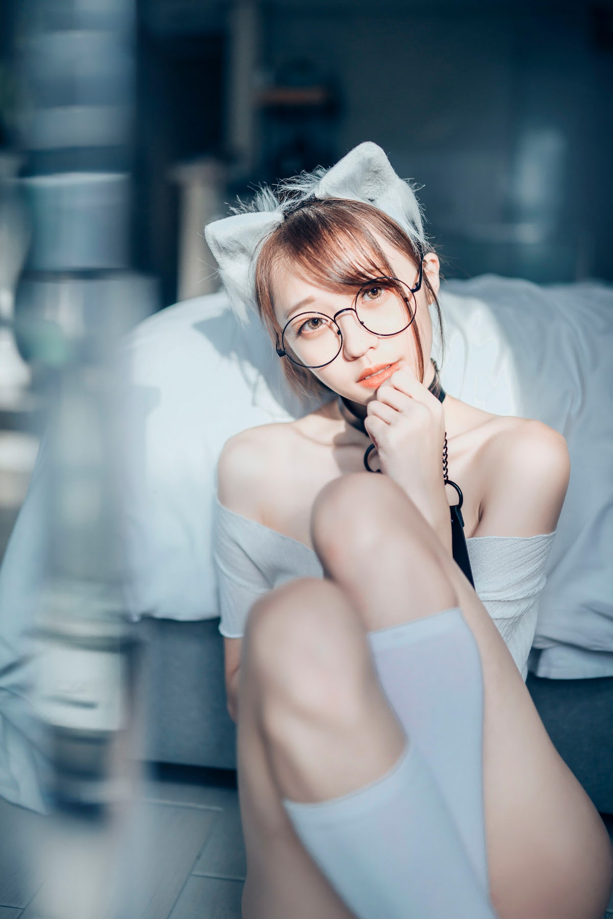 [JVID] 妍妍 Angel – 女孩在trasmart制服與眼鏡 - P104