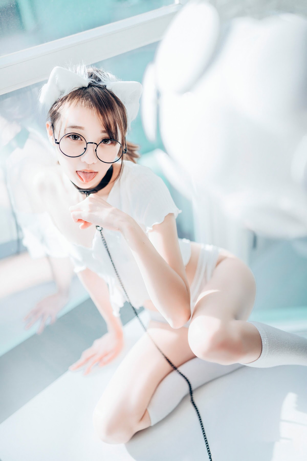 [JVID] 妍妍 Angel – 女孩在trasmart制服與眼鏡 - P94