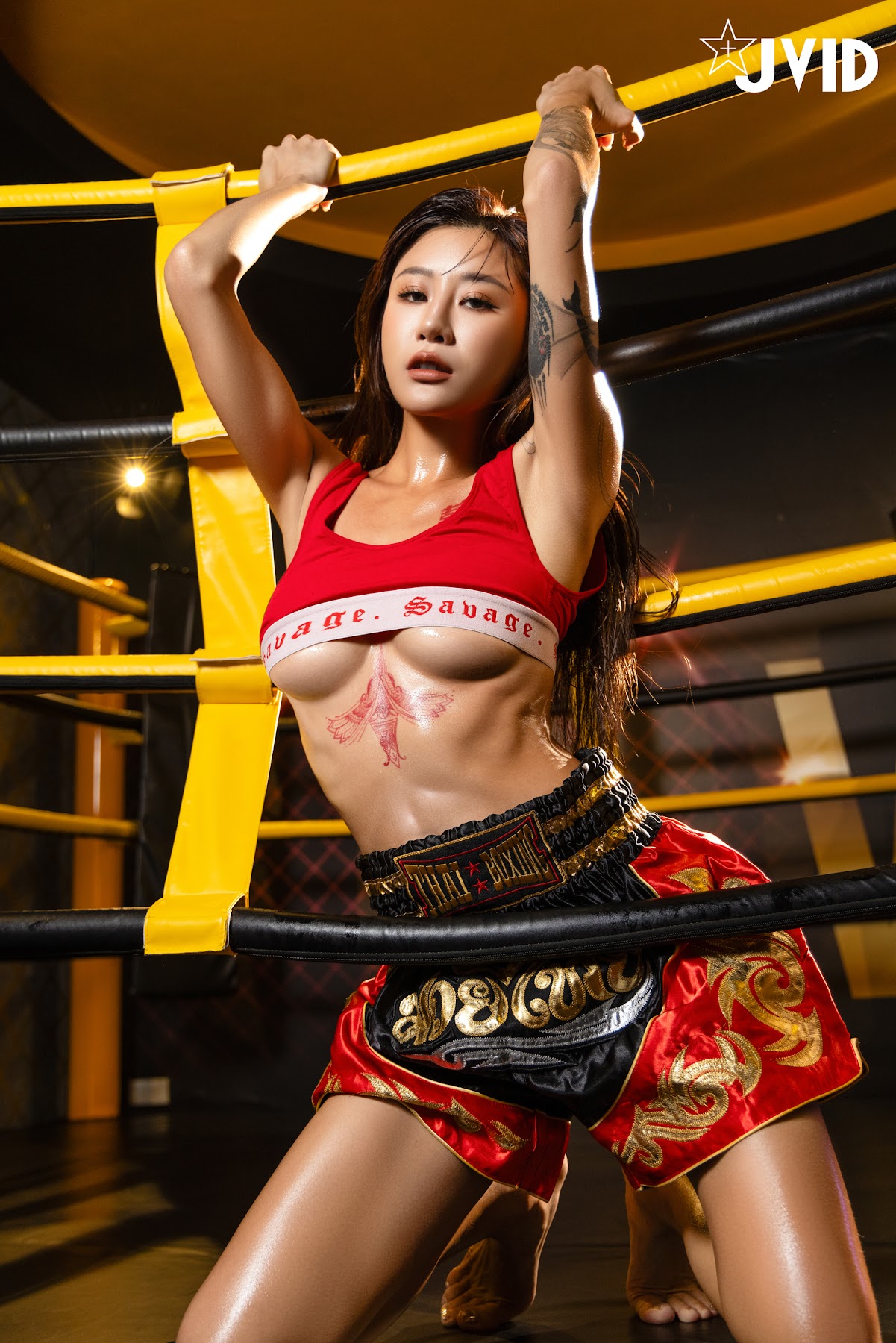 [JVID] Lara 雙囍 – 全裸搏擊擂台 The Empress’s Struggle in the Naked Fight Zone - P27