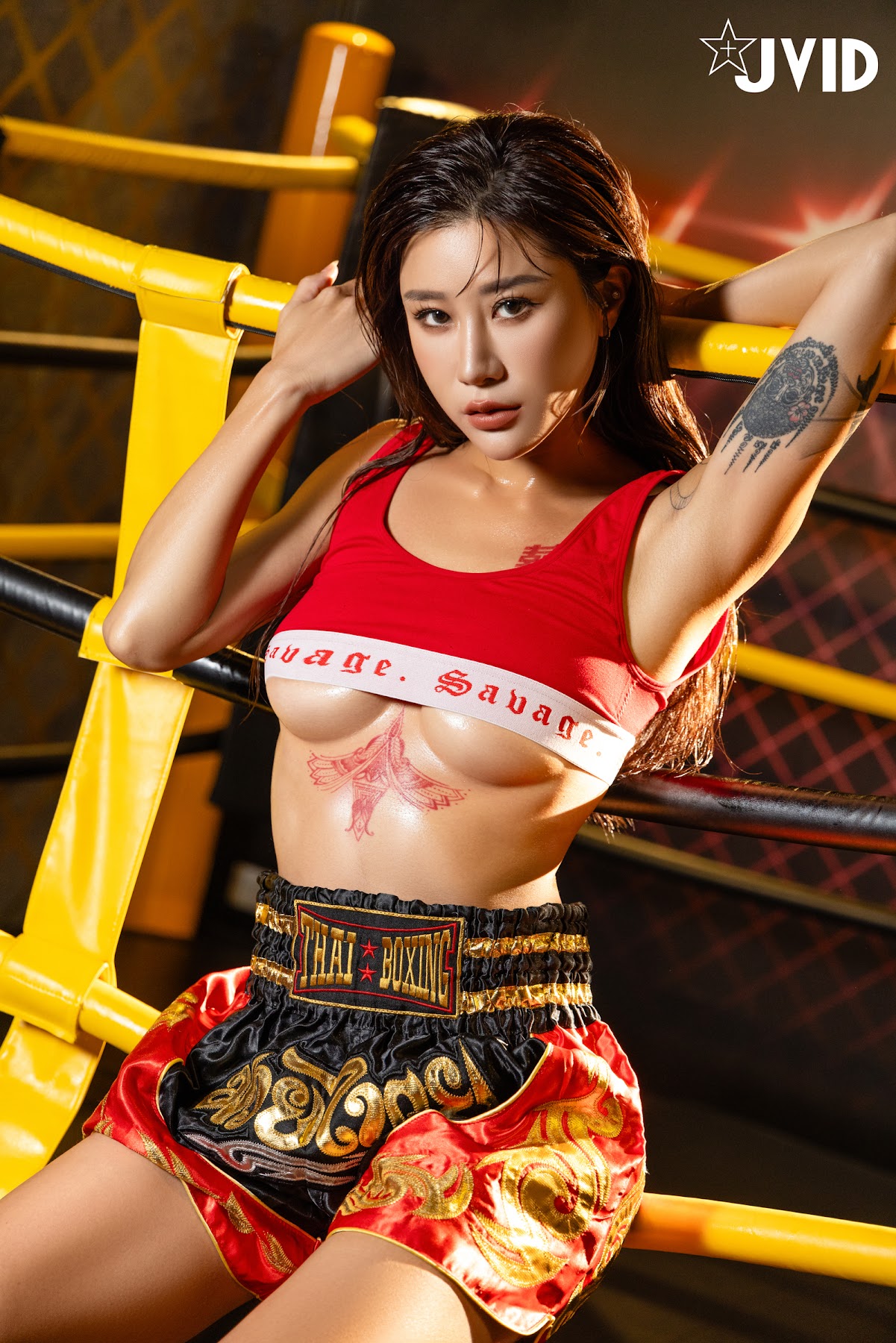 [JVID] Lara 雙囍 – 全裸搏擊擂台 The Empress’s Struggle in the Naked Fight Zone - P91