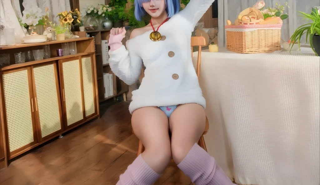Coser@CatDemon喵崽 (你的喵崽): 等待主人归来的小羊 (97 photos) - P6