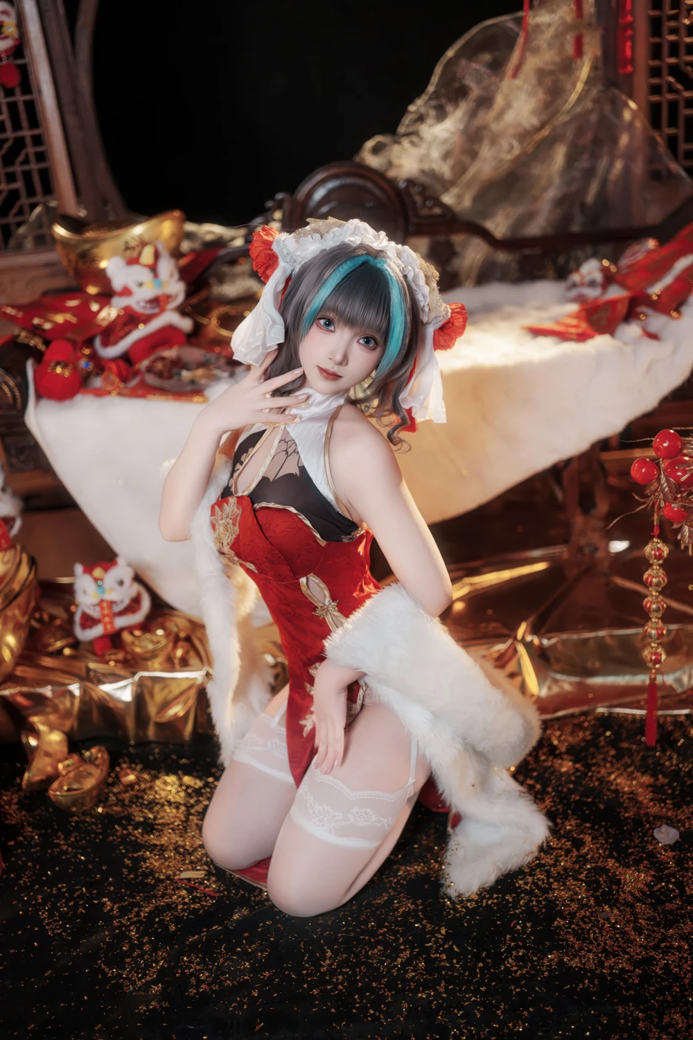 Cosplay Bangni邦尼 – 新春柴郡 - P9