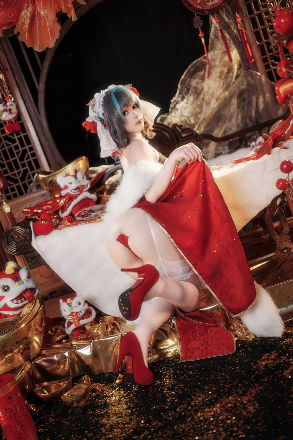 Cosplay Bangni邦尼 – 新春柴郡 - P13