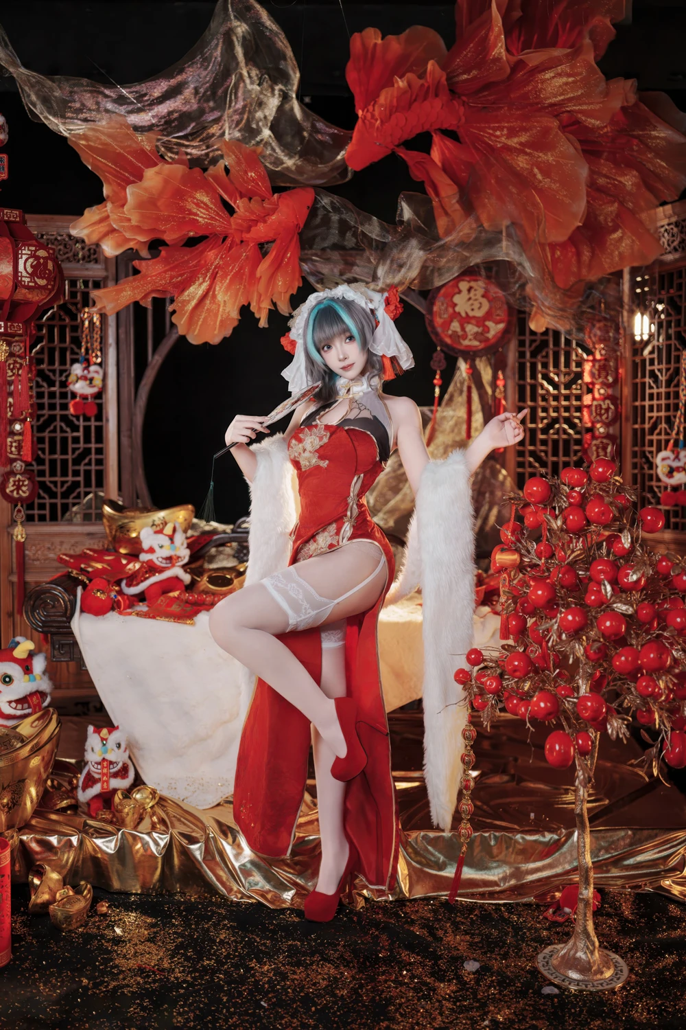 Cosplay Bangni邦尼 – 新春柴郡 - P1