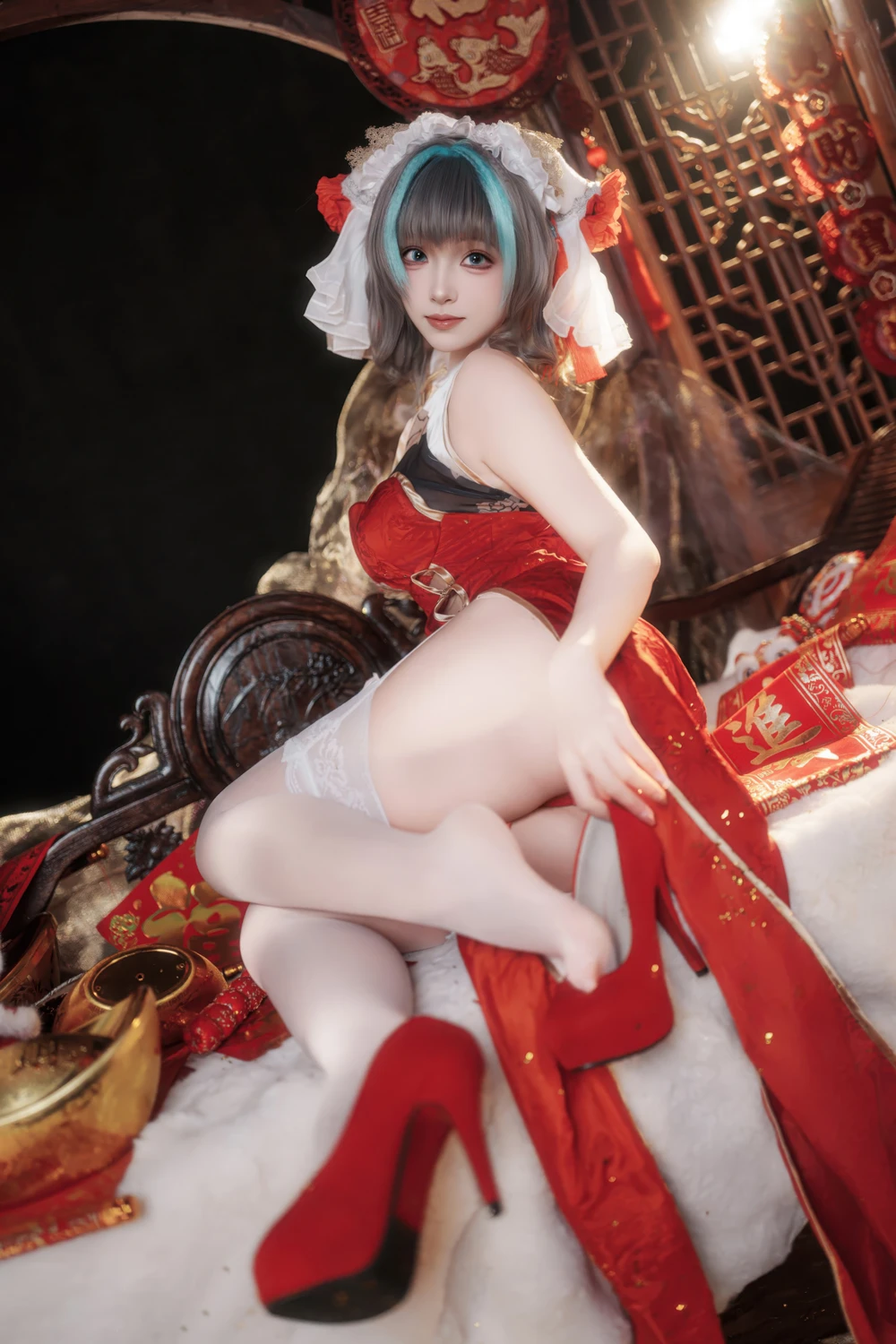 Cosplay Bangni邦尼 – 新春柴郡 - P20