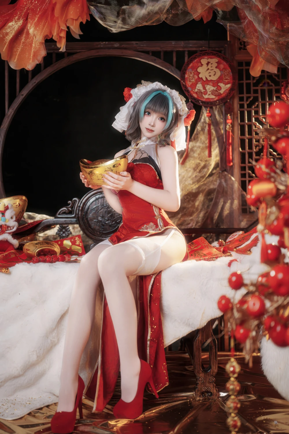 Cosplay Bangni邦尼 – 新春柴郡 - P21