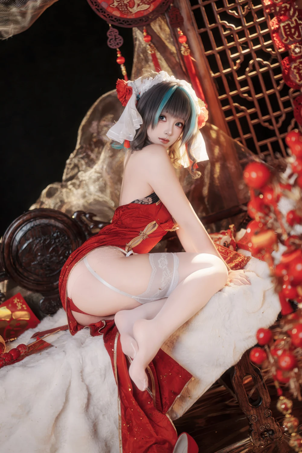 Cosplay Bangni邦尼 – 新春柴郡 - P24