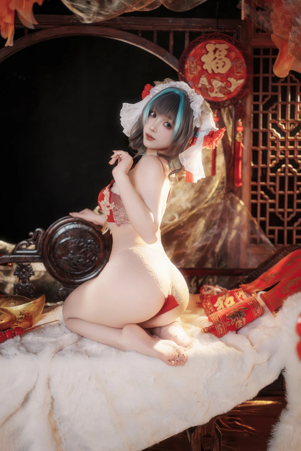 Cosplay Bangni邦尼 – 新春柴郡 - P37