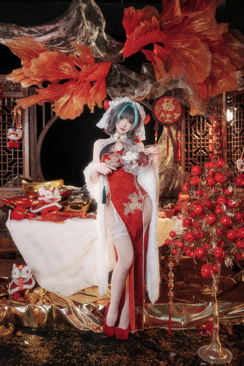 Cosplay Bangni邦尼 – 新春柴郡 - P3