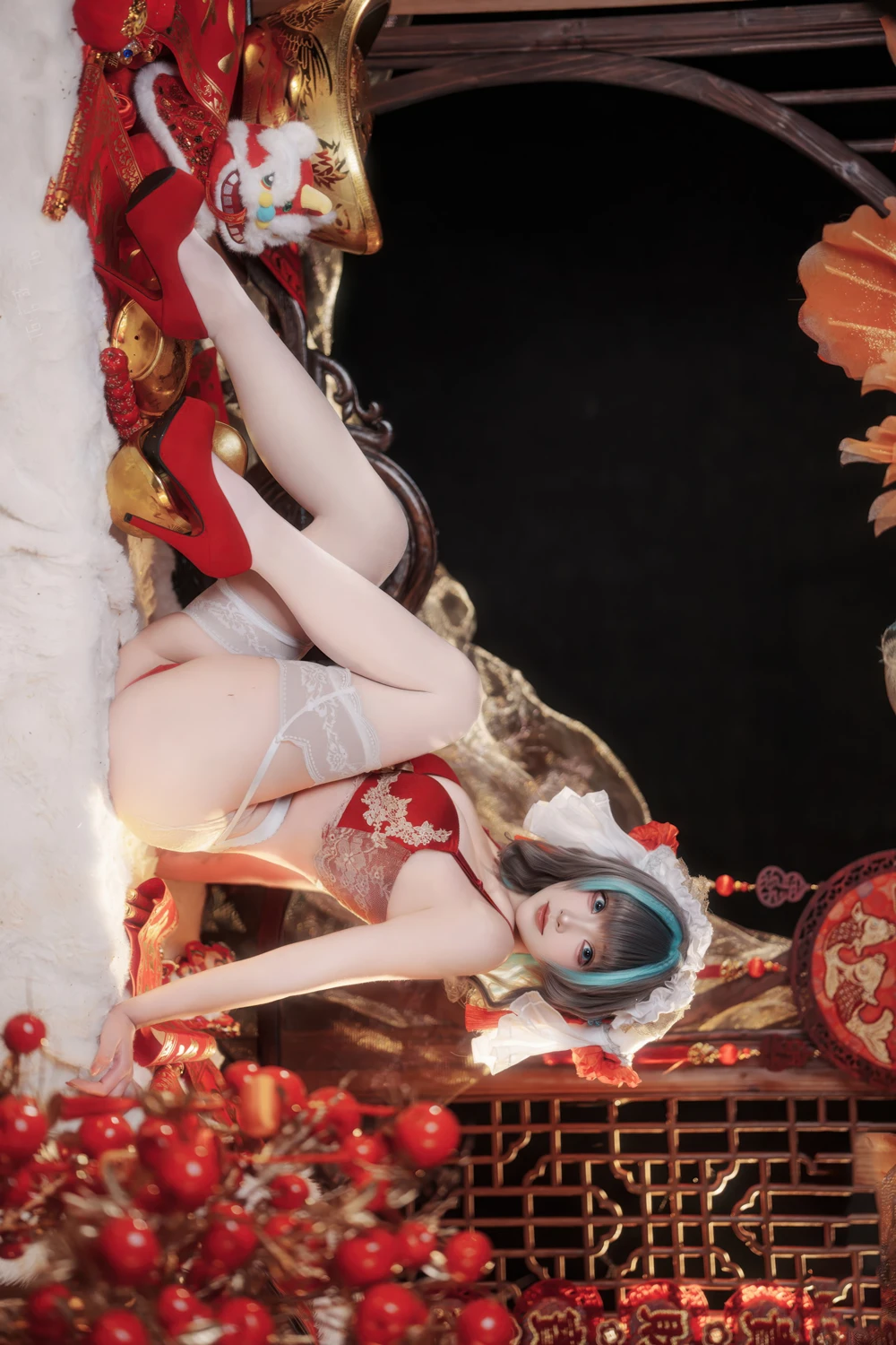 Cosplay Bangni邦尼 – 新春柴郡 - P43