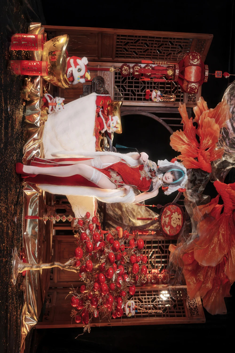 Cosplay Bangni邦尼 – 新春柴郡 - P4