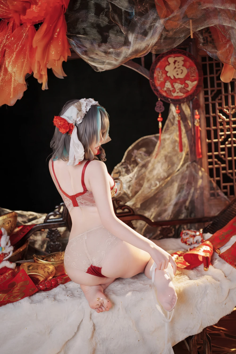 Cosplay Bangni邦尼 – 新春柴郡 - P53