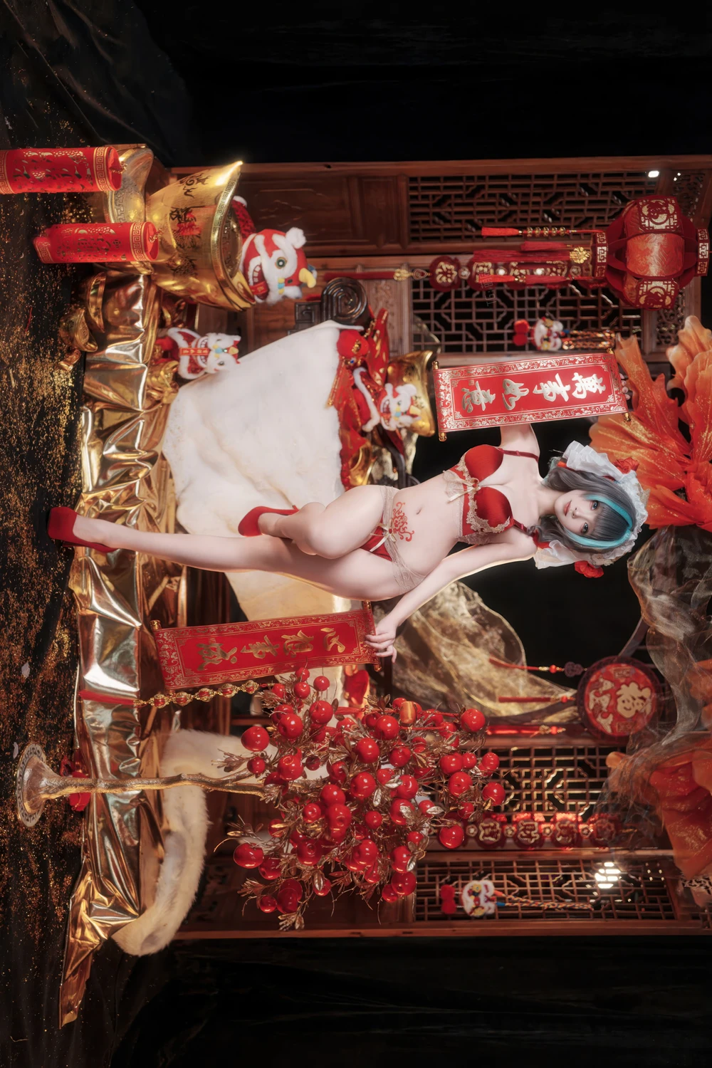 Cosplay Bangni邦尼 – 新春柴郡 - P55