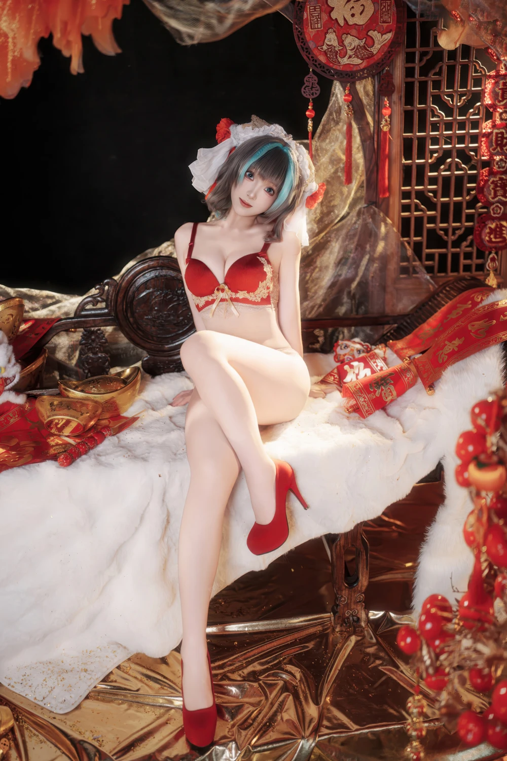 Cosplay Bangni邦尼 – 新春柴郡 - P61